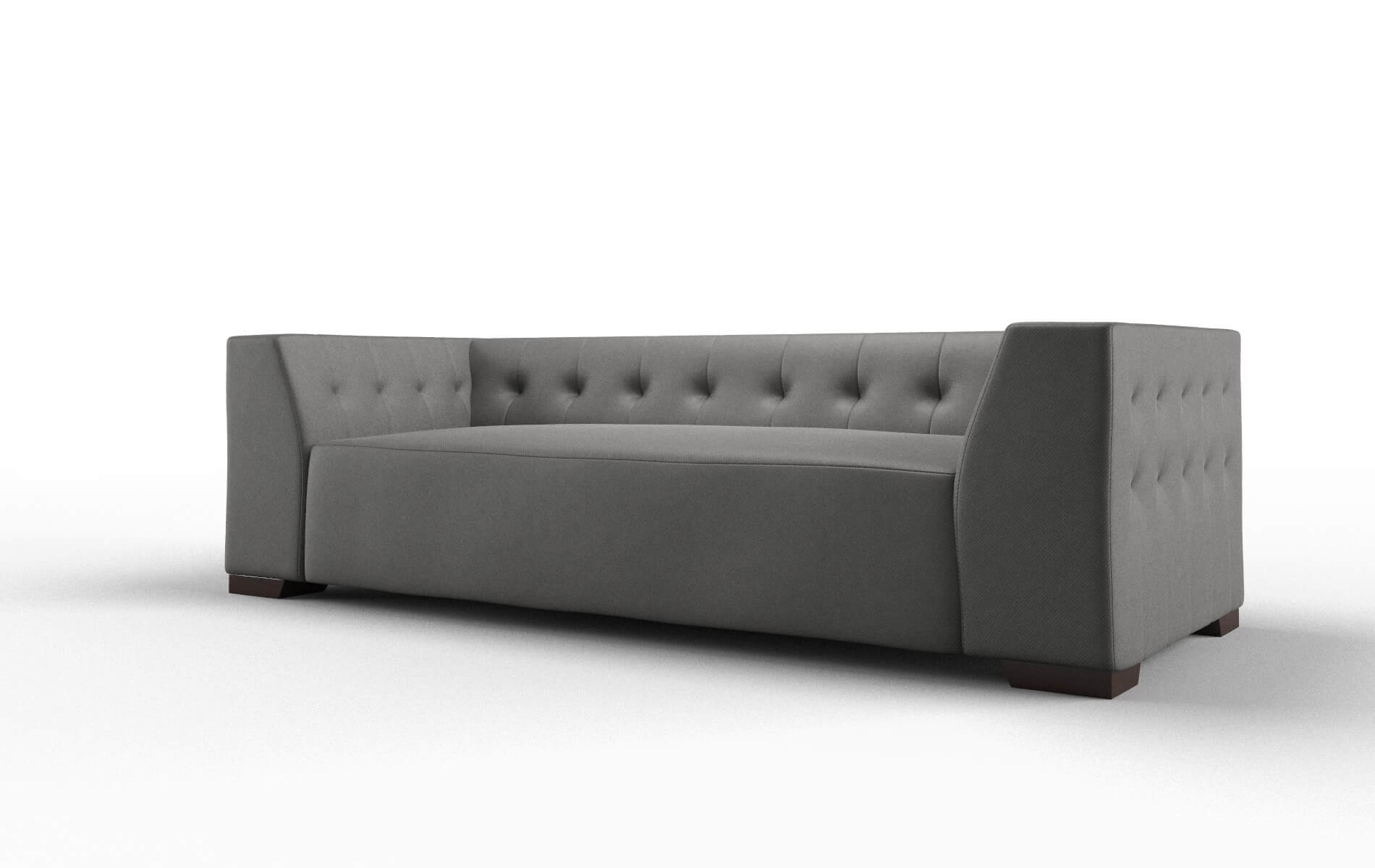 Palermo Rocket Charcoal Sofa espresso legs 4
