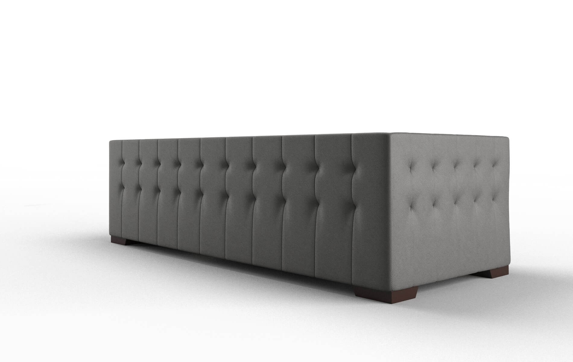 Palermo Rocket Charcoal Sofa espresso legs 5