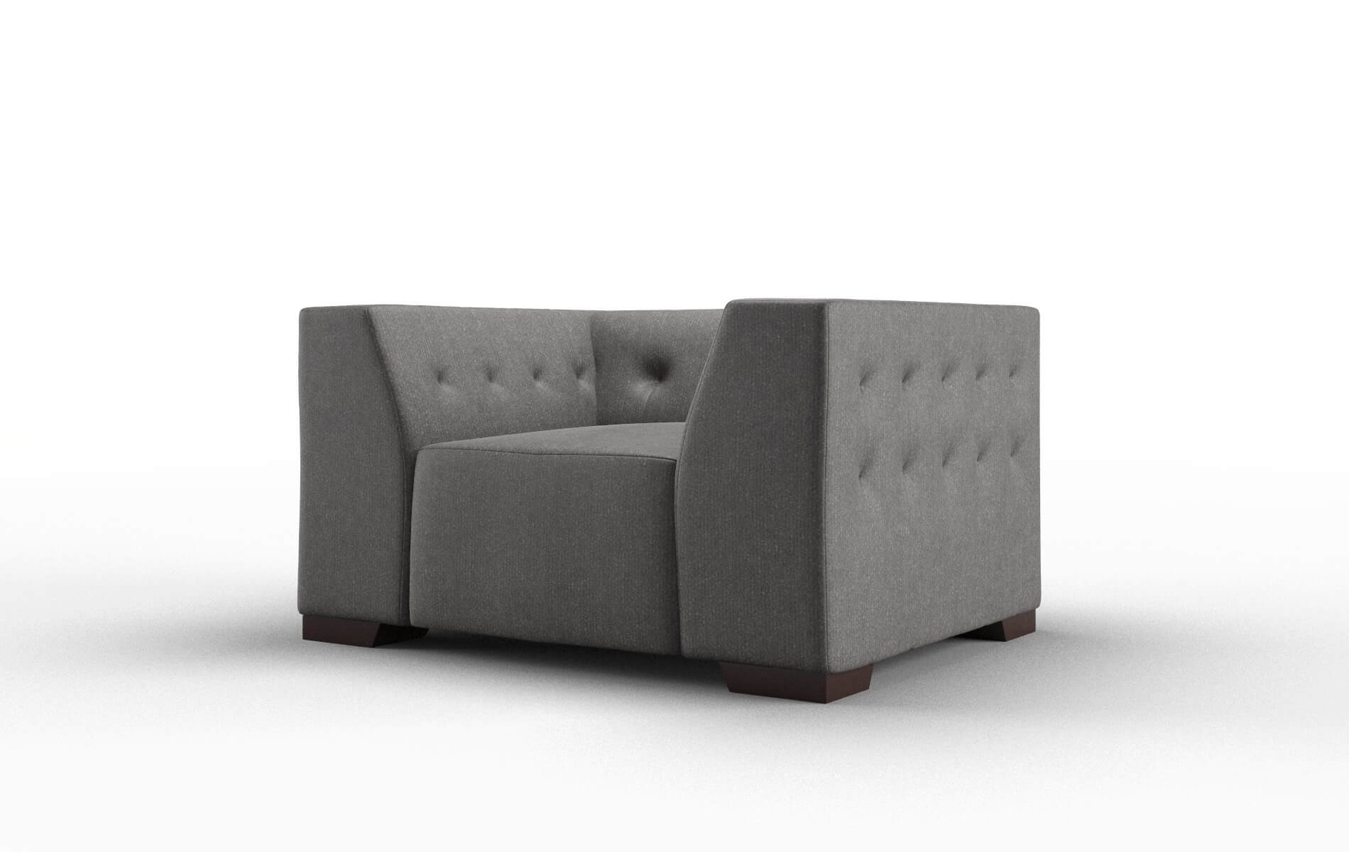 Palermo Sasha Grey Chair espresso legs 4