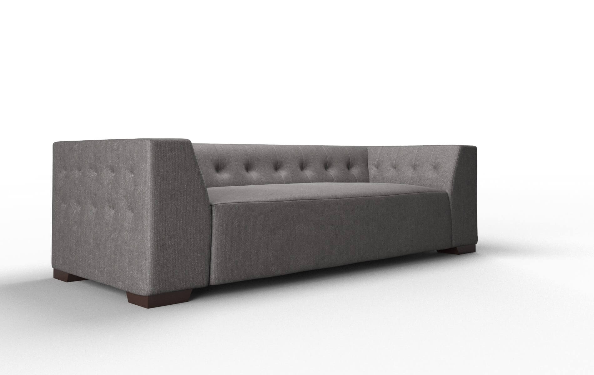 Palermo Sasha Grey Sofa espresso legs 2