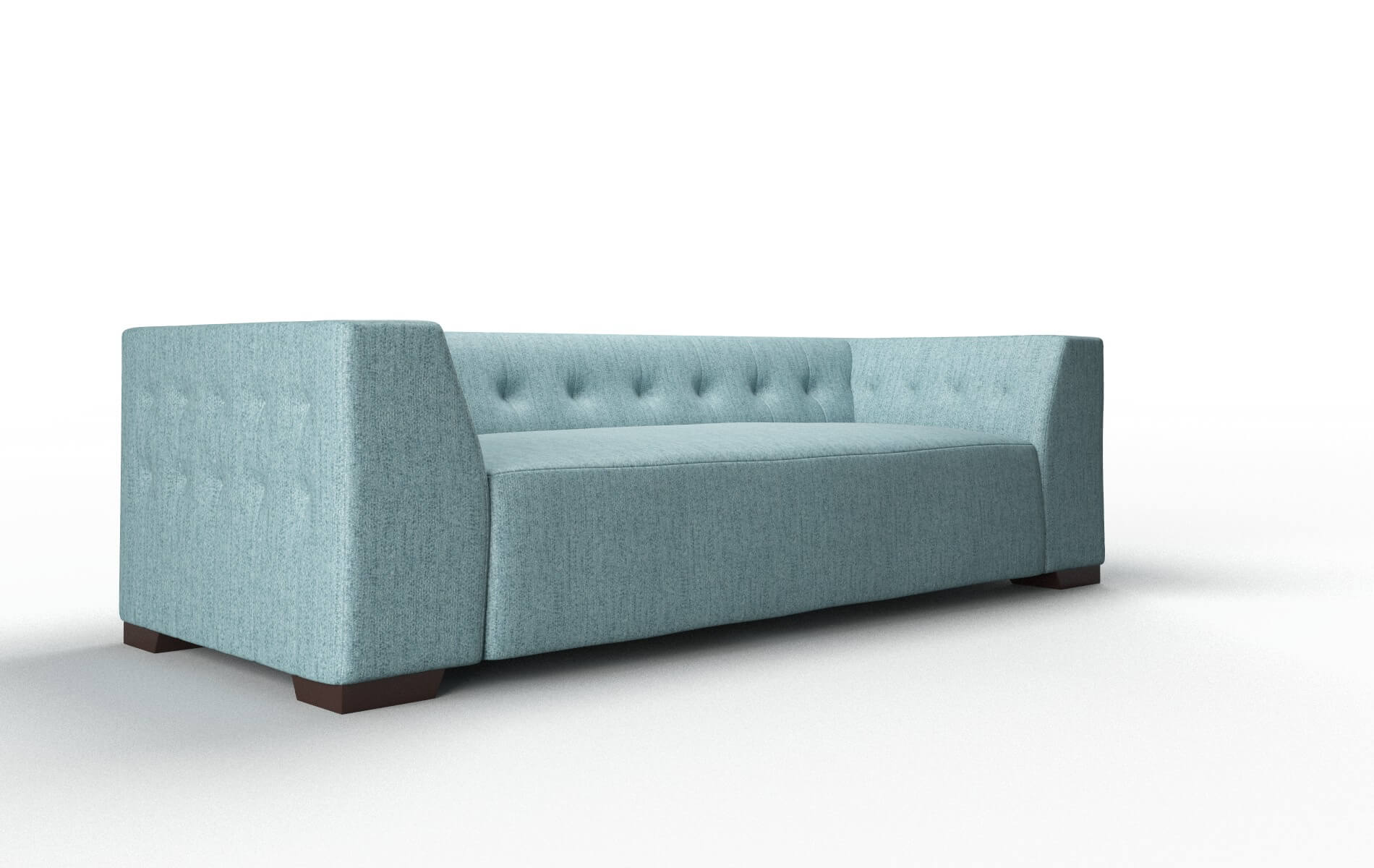Palermo Sasha Teal Sofa espresso legs 2