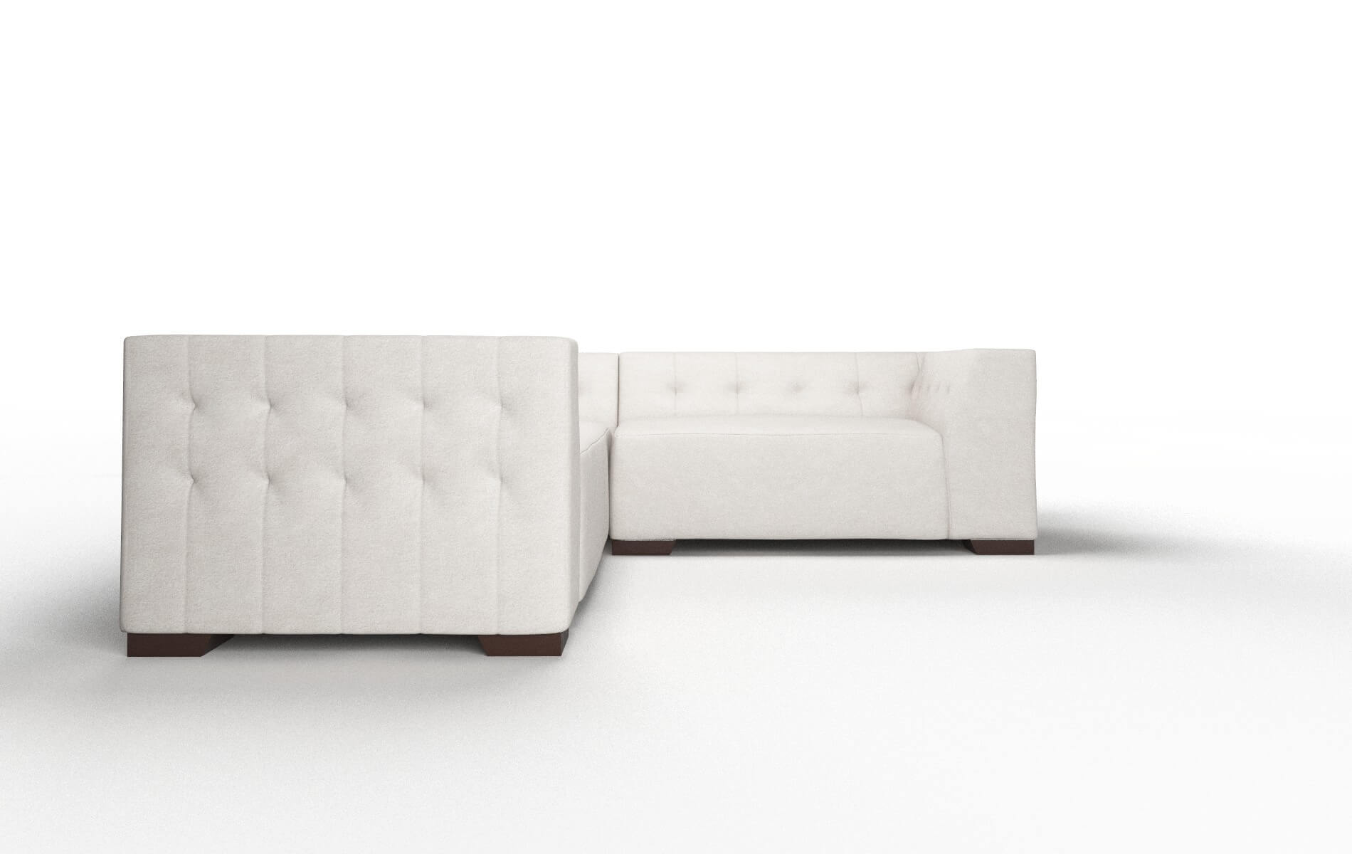 Palermo Suave Dove Sectional espresso legs 2