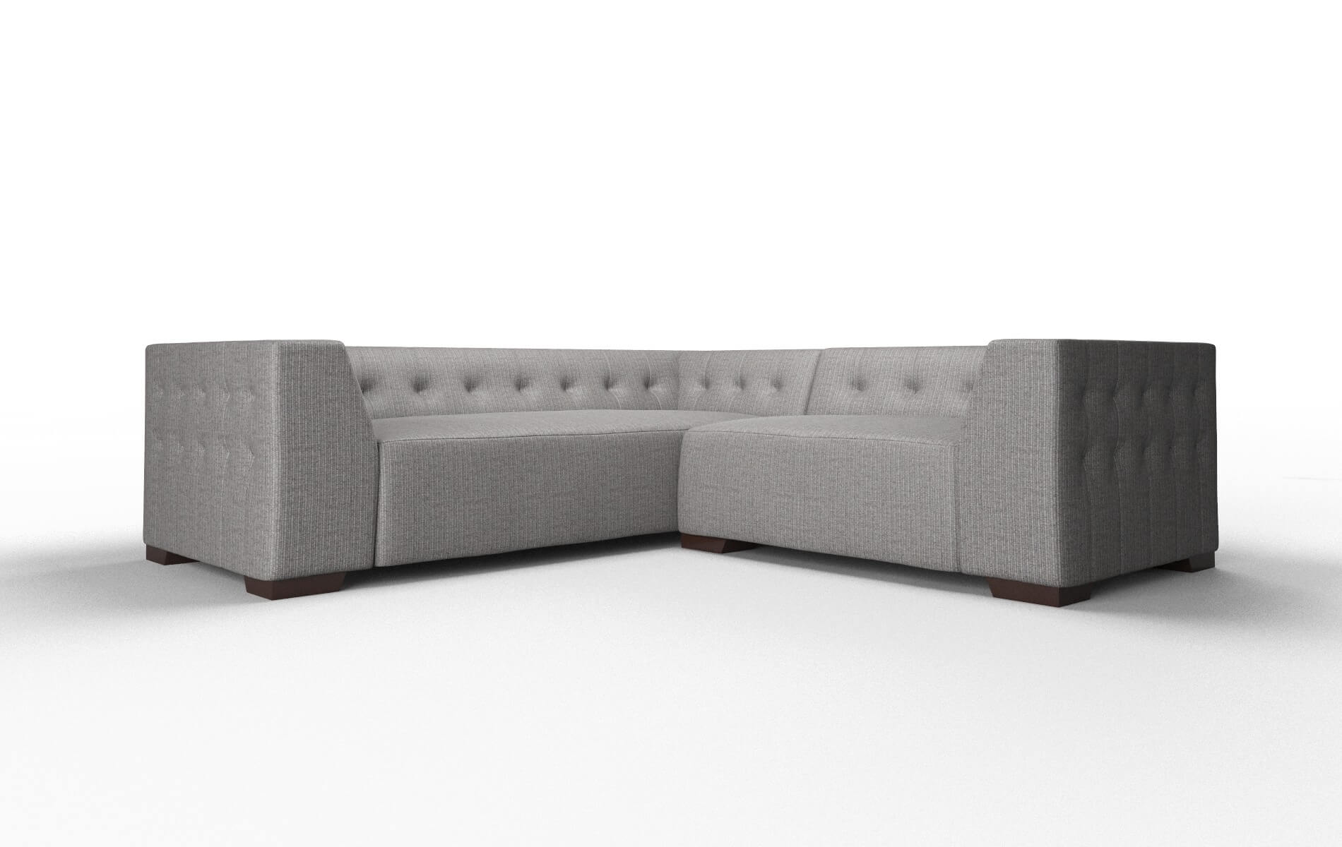 Palermo Terrain Oatmeal Sectional espresso legs 1