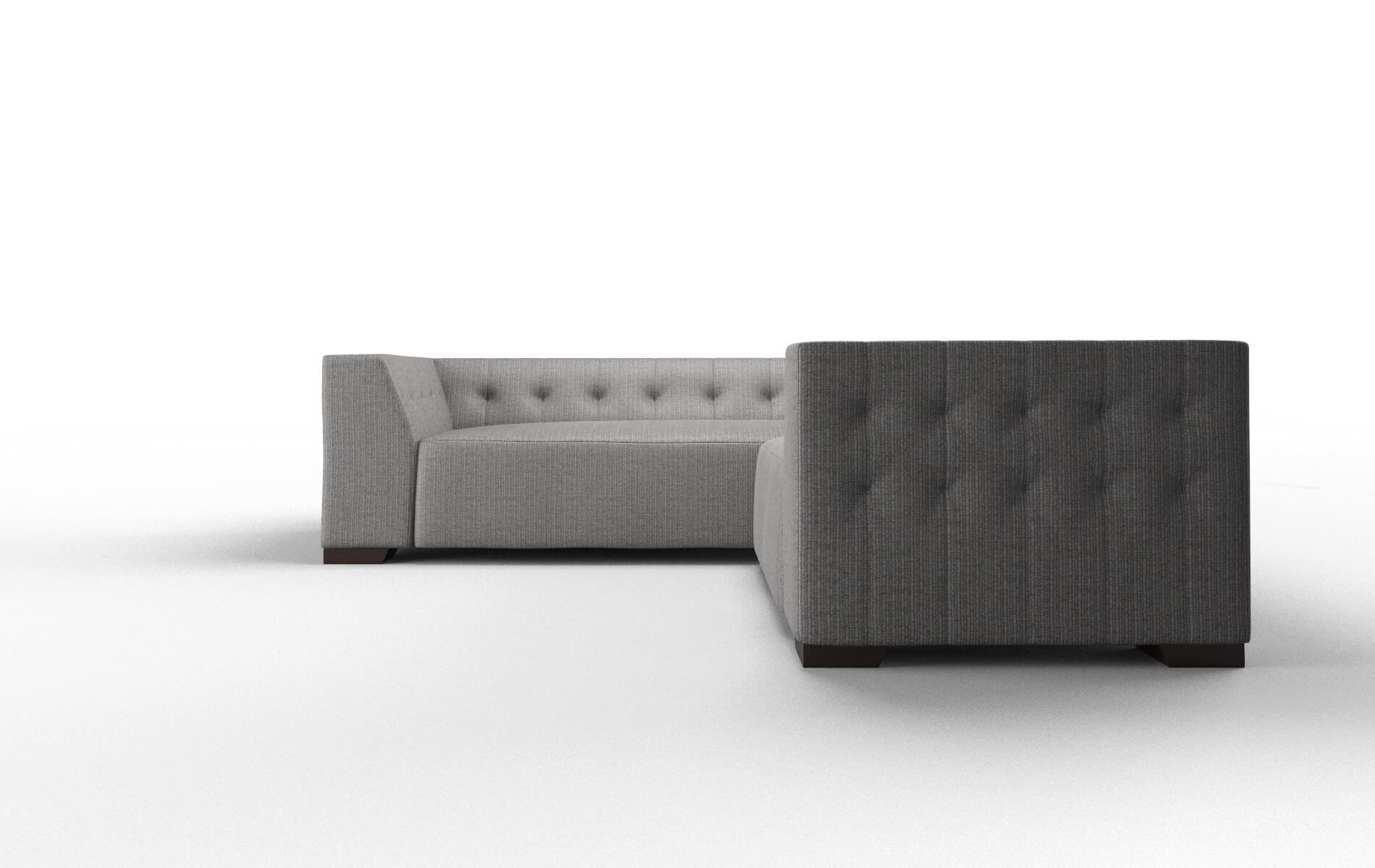 Palermo Terrain Oatmeal Sectional espresso legs 5