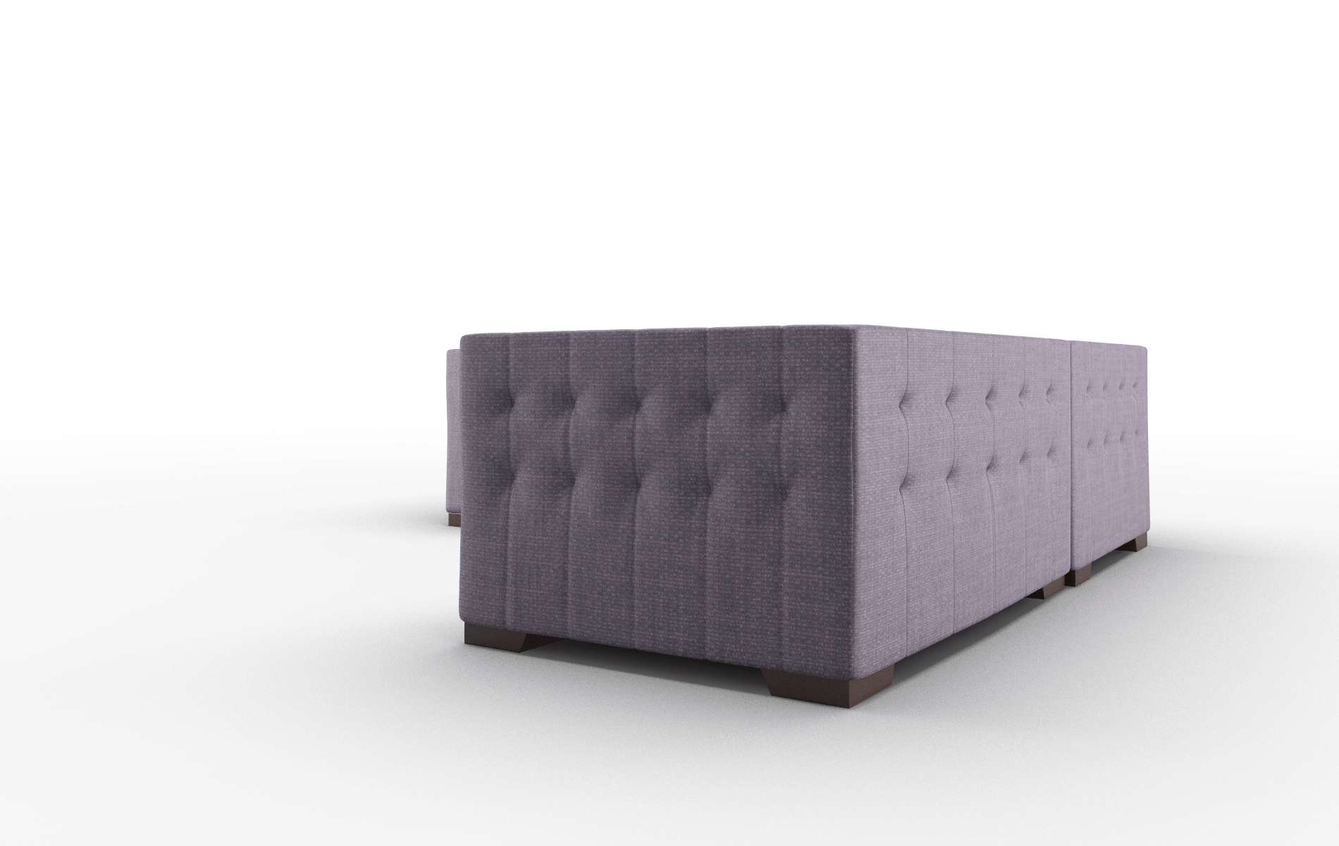 Palermo Tess Blackberry Sectional espresso legs 4