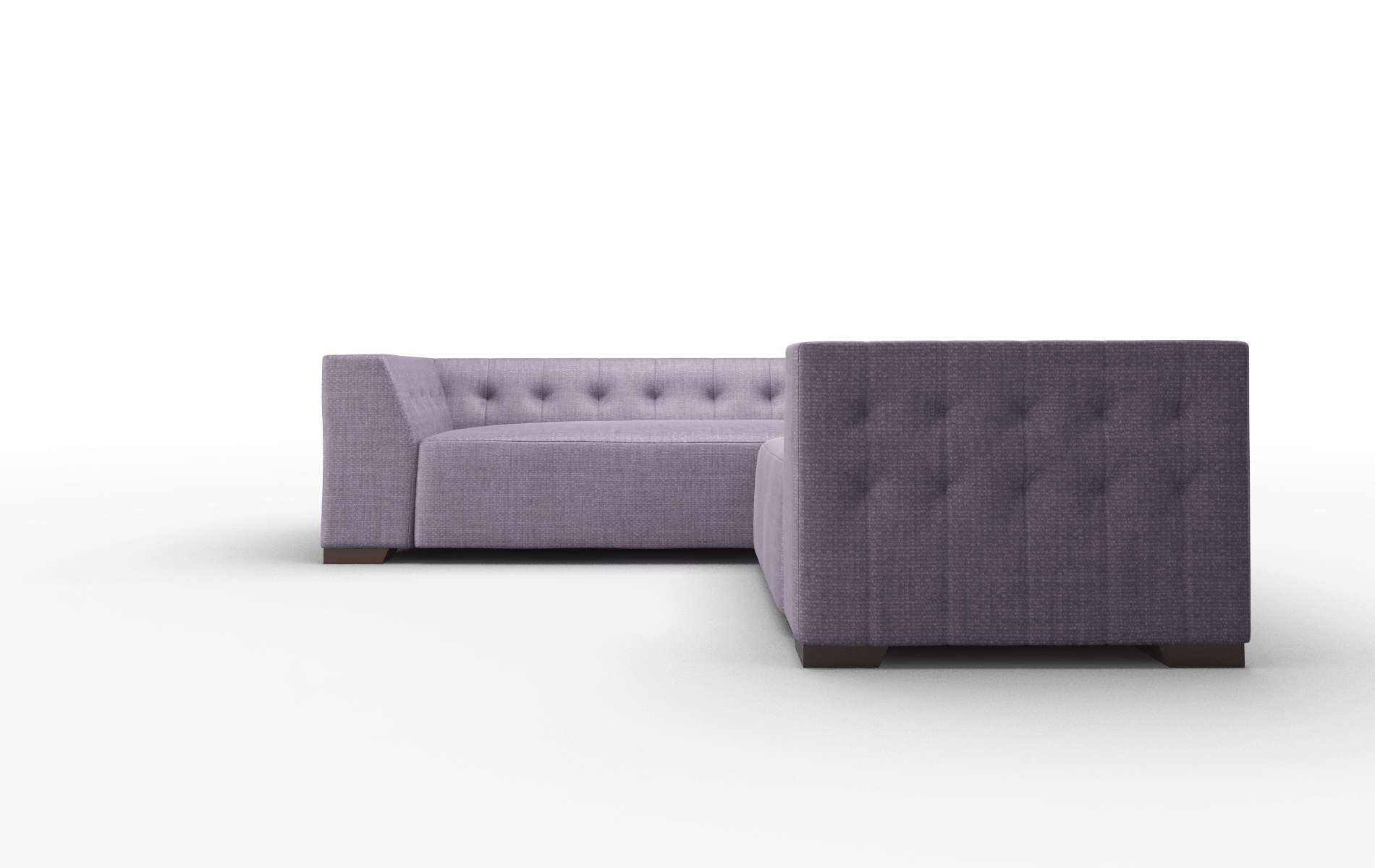Palermo Tess Blackberry Sectional espresso legs 5