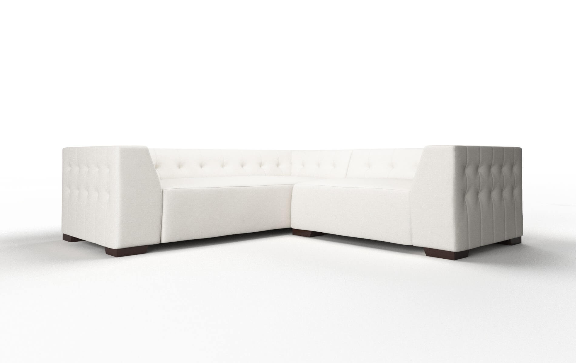 Palermo Venice eggshell Sectional Espresso Legs  1