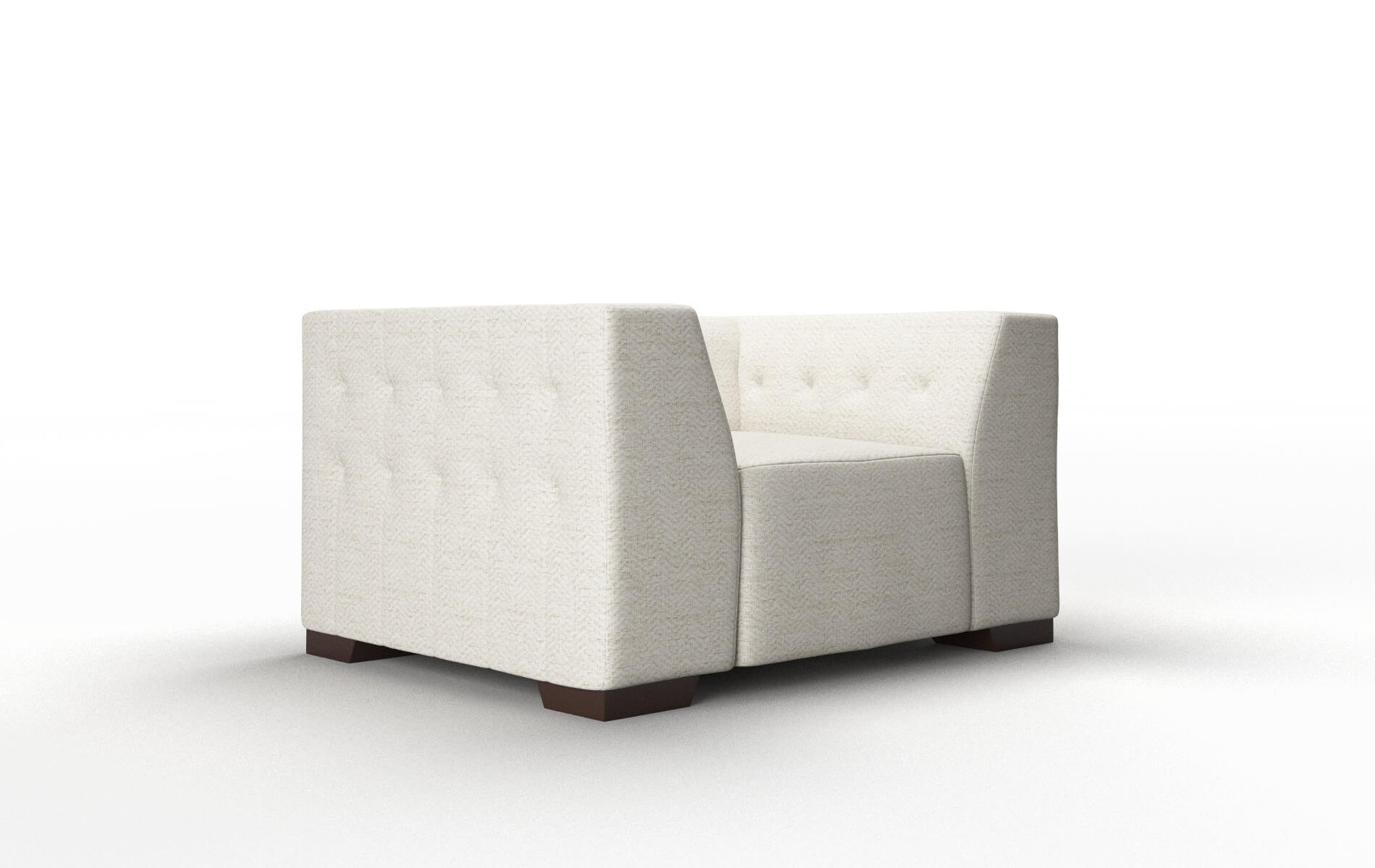 Palermo Venus Cream Chair espresso legs 2