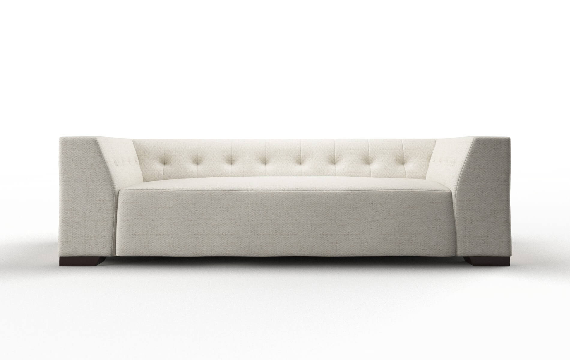 Palermo Venus Cream Sofa espresso legs 1