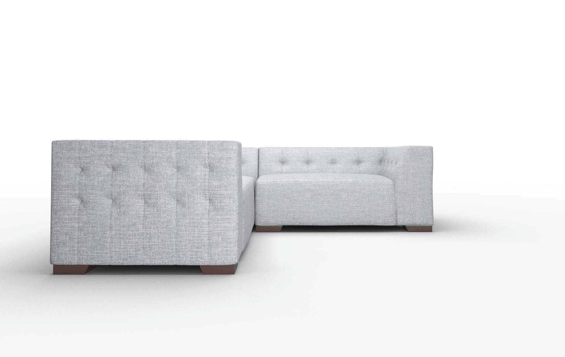 Palermo Venus Mist Sectional espresso legs 2