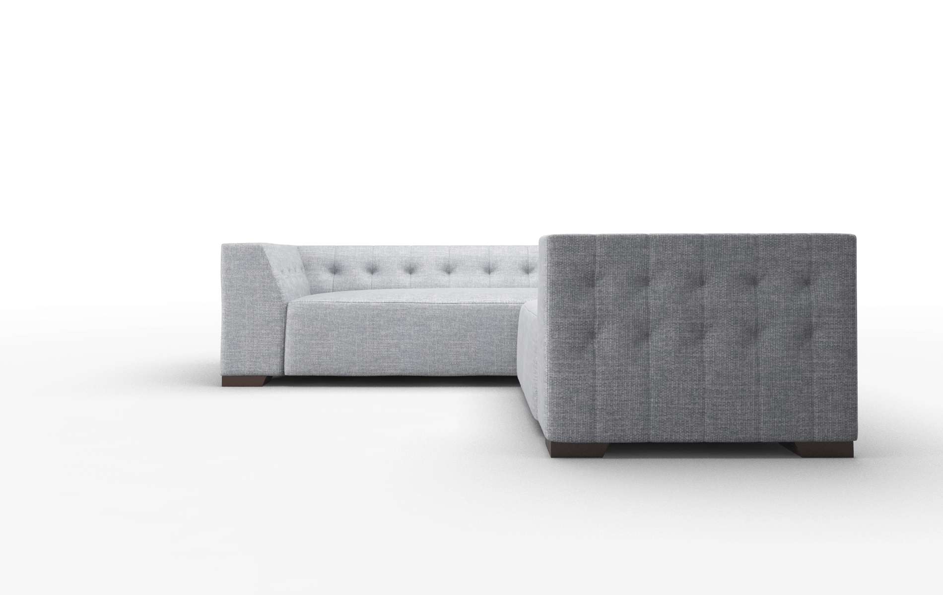 Palermo Venus Mist Sectional espresso legs 5