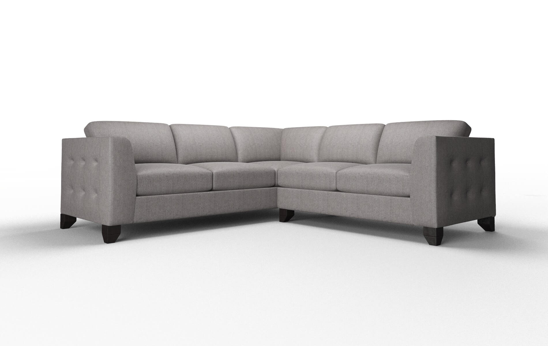 Paris Atlas_plz Silver Sectional espresso legs 1