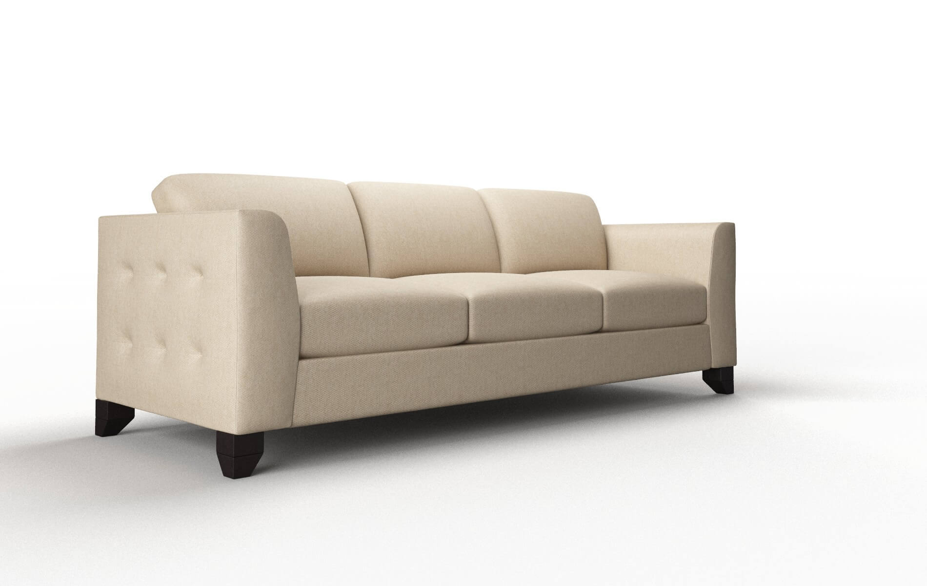 Paris Avenger Burlap Sofa espresso legs 2