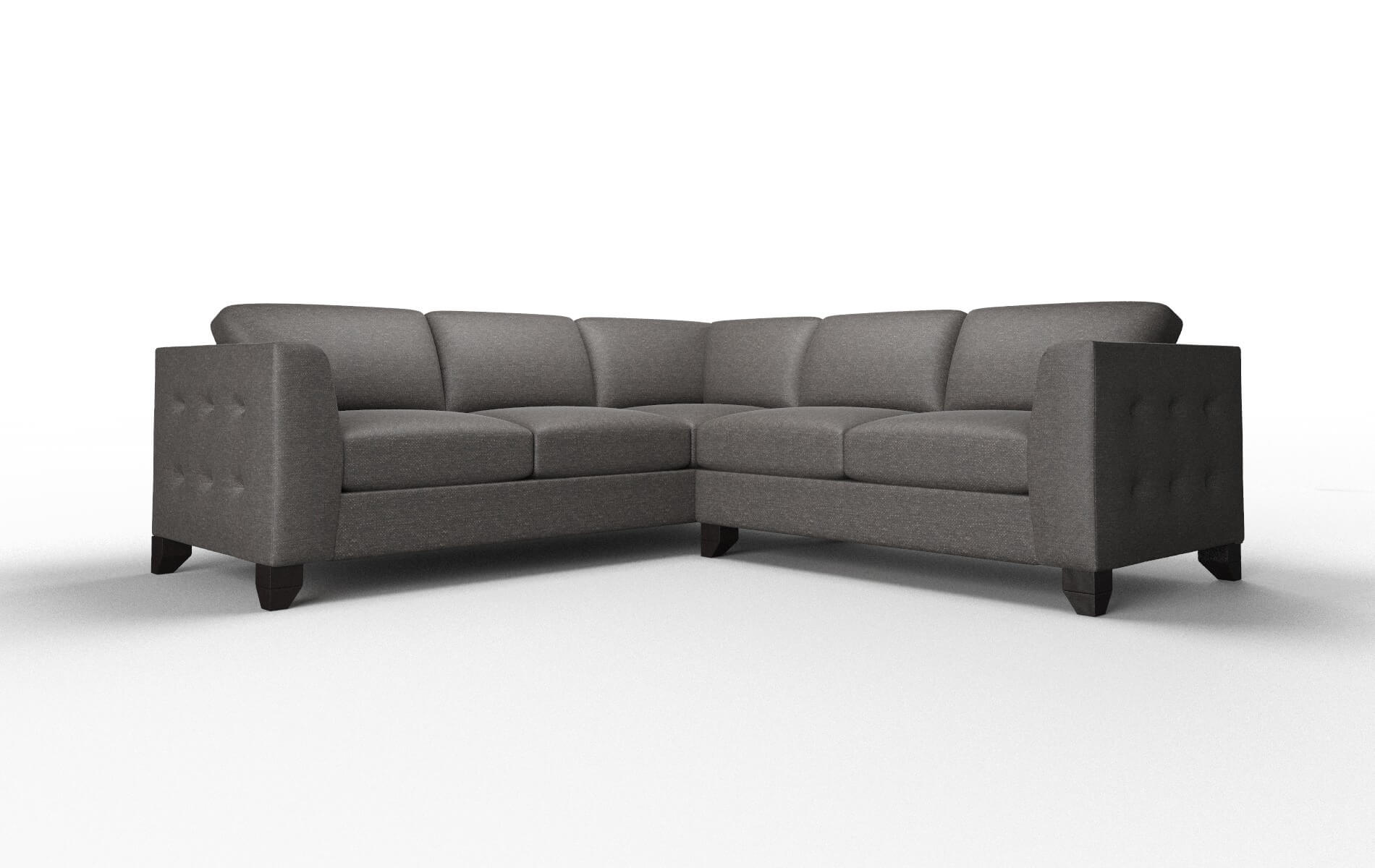 Paris Avenger denim Sectional Espresso Legs  1