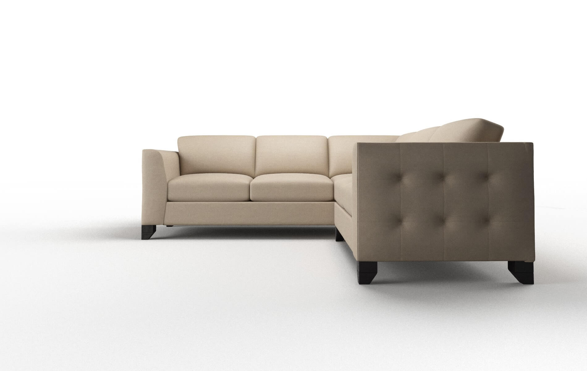 Paris Avenger Driftwood Sectional espresso legs 5
