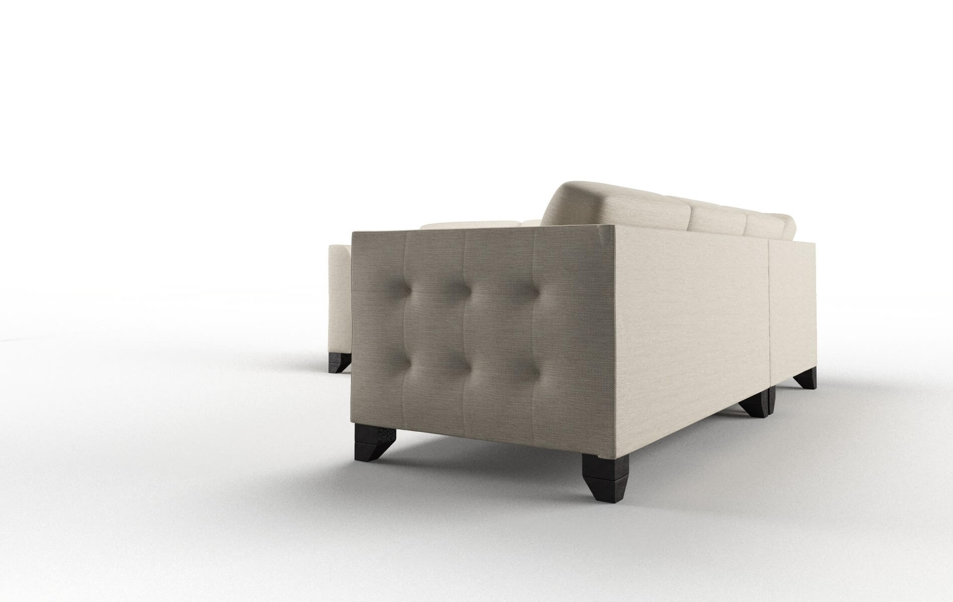 Paris Avenger Pumice Sectional espresso legs 4