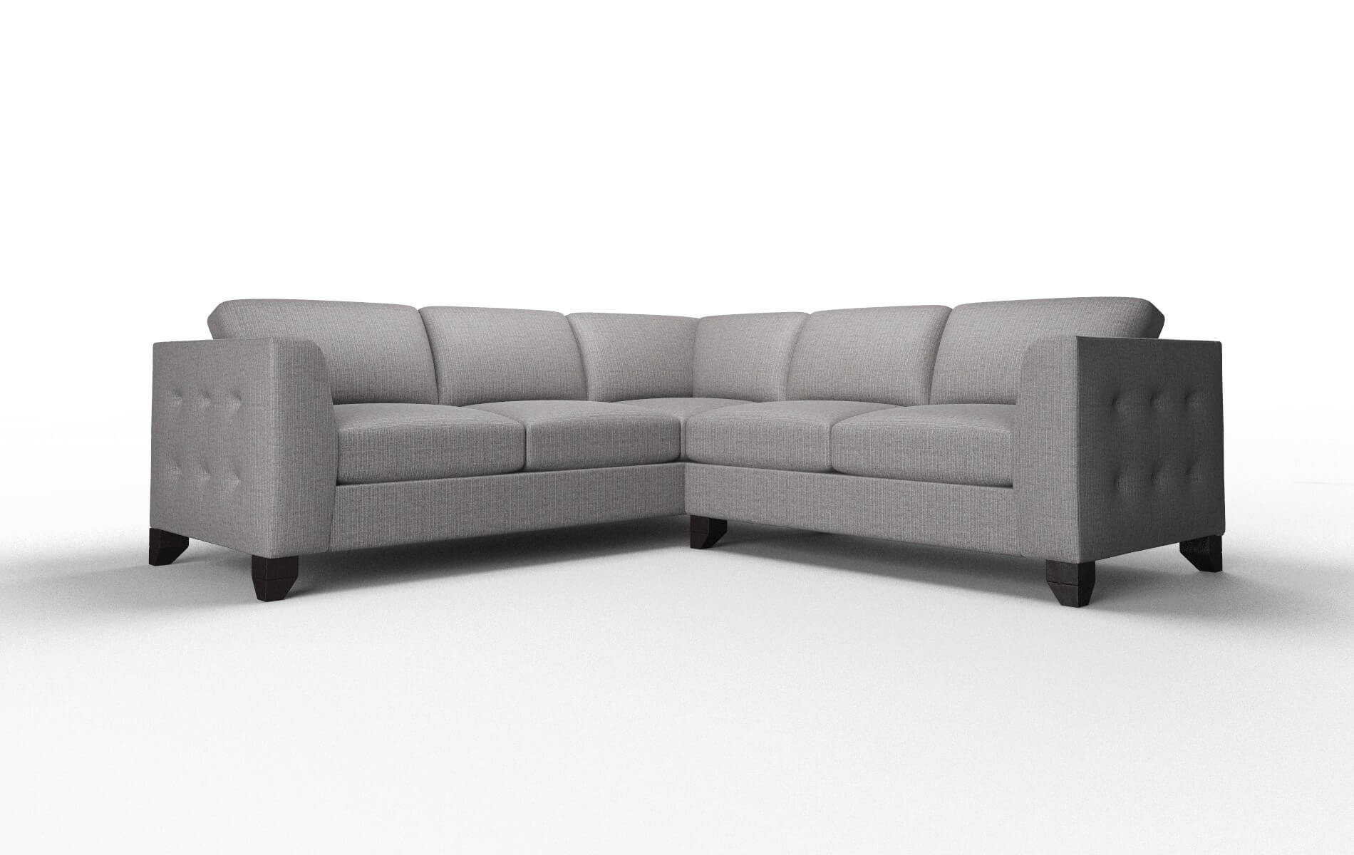 Paris Avenger Zinc Sectional espresso legs 1