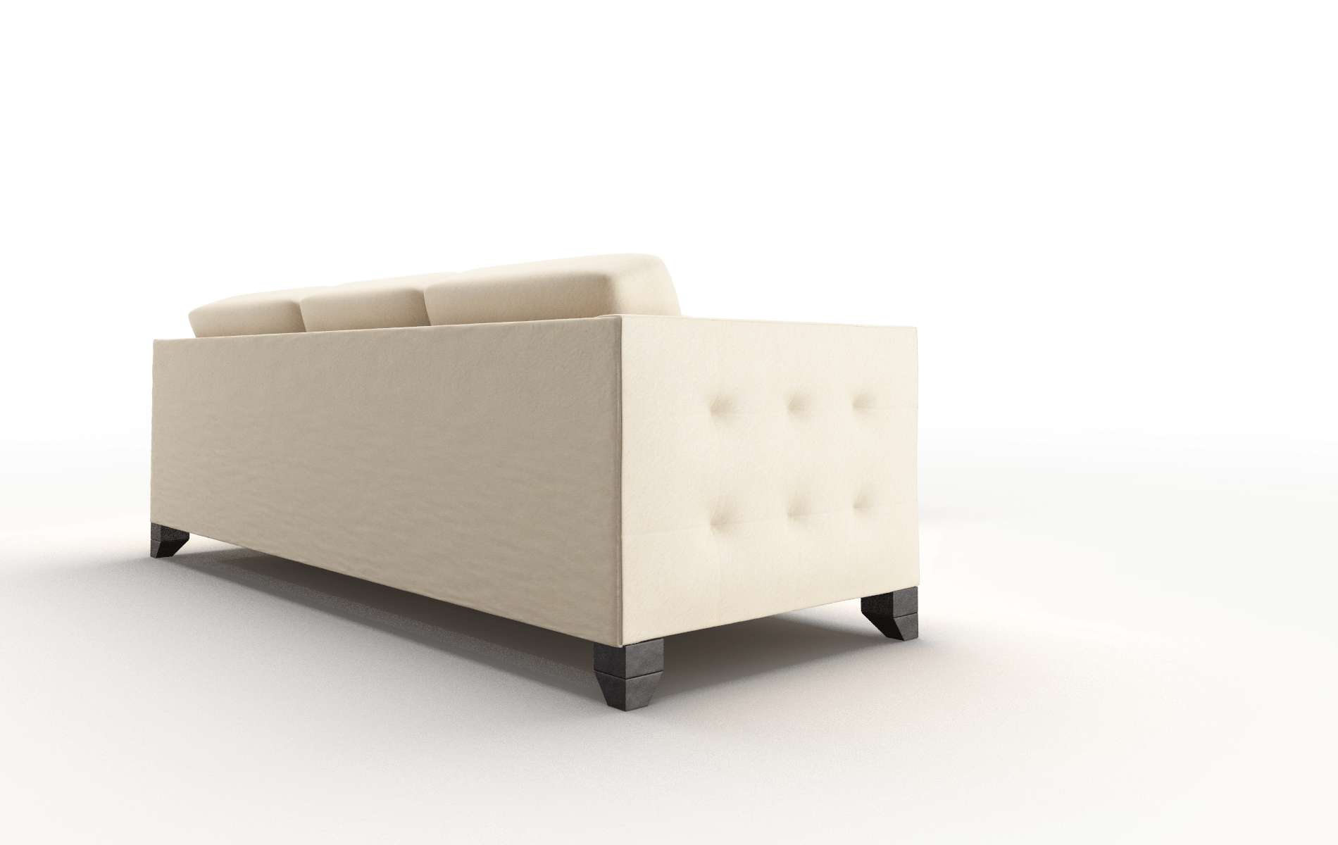 Paris Bella Buckwheat Sectional espresso legs 3
