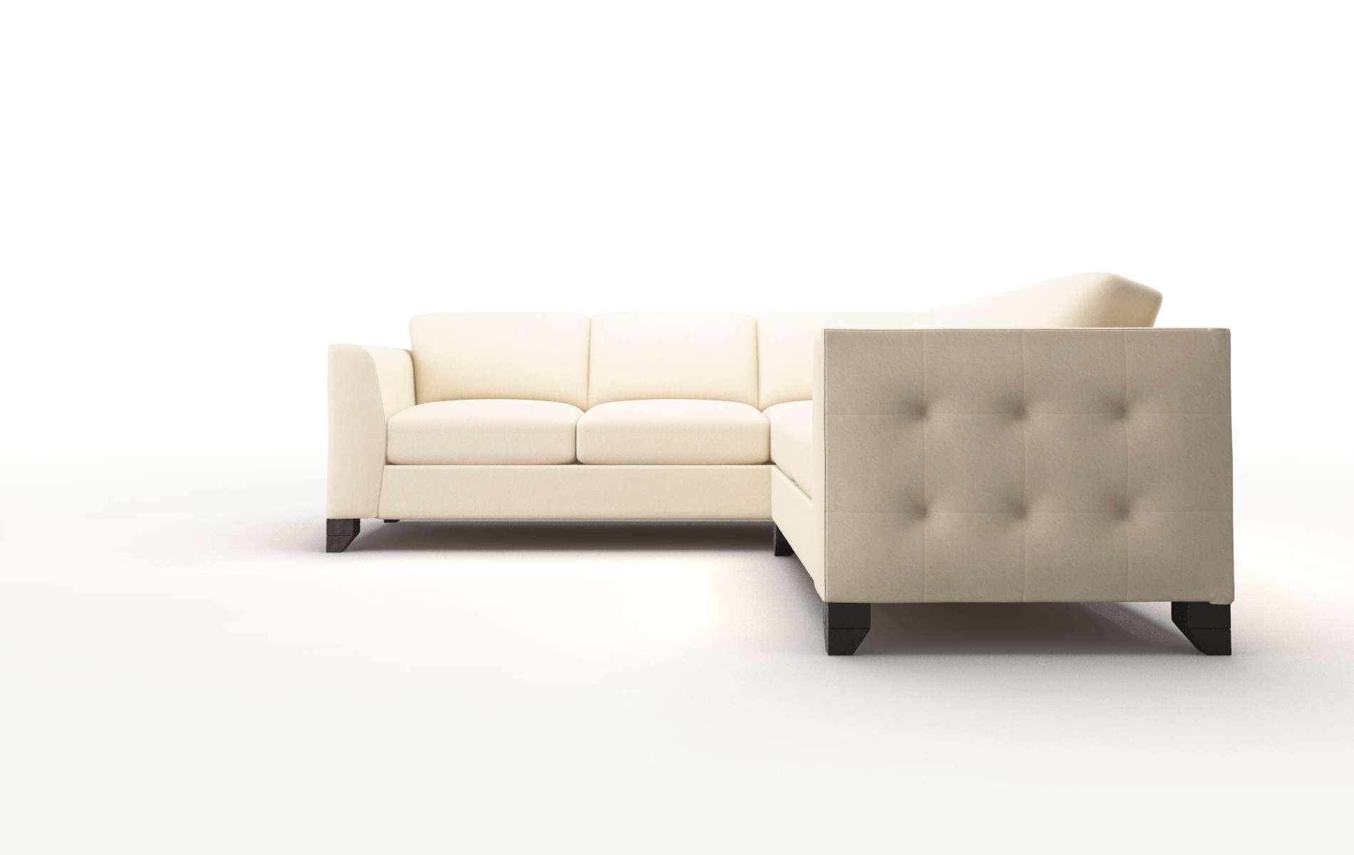 Paris Bella Buckwheat Sectional espresso legs 5