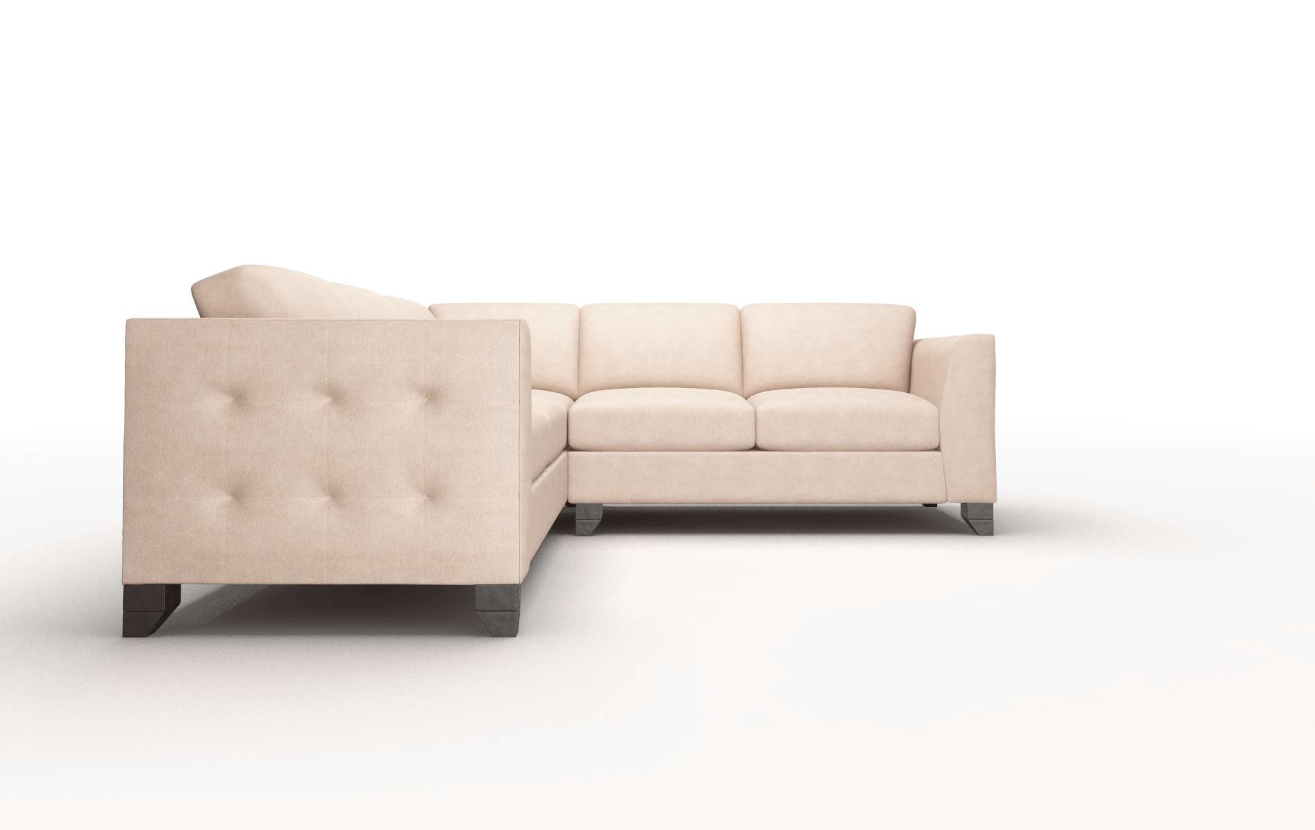 Paris Bella Cocoa Sectional espresso legs 2
