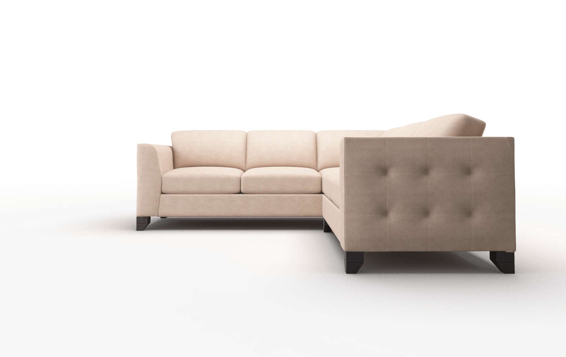 Paris Bella Cocoa Sectional espresso legs 5