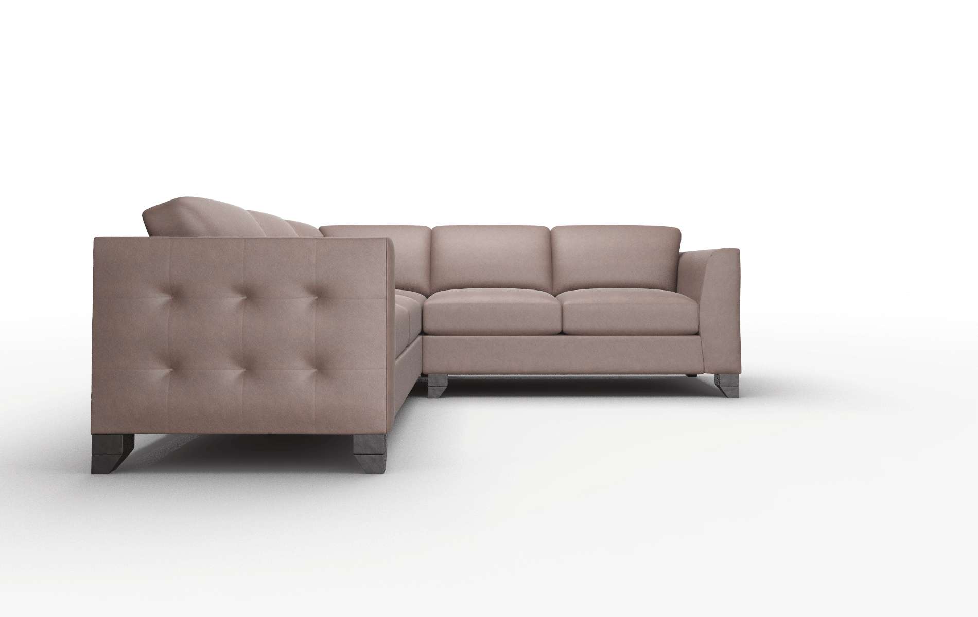 Paris Bella Espresso Sectional espresso legs 2