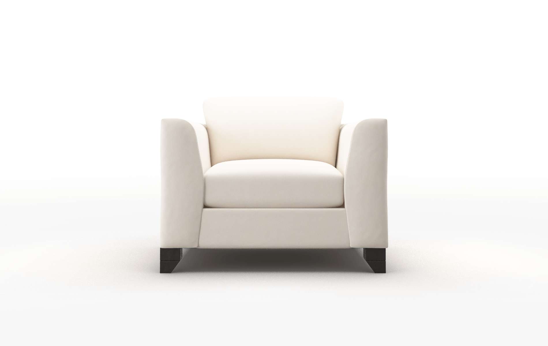 Paris Blanche milky Chair Espresso Legs  1