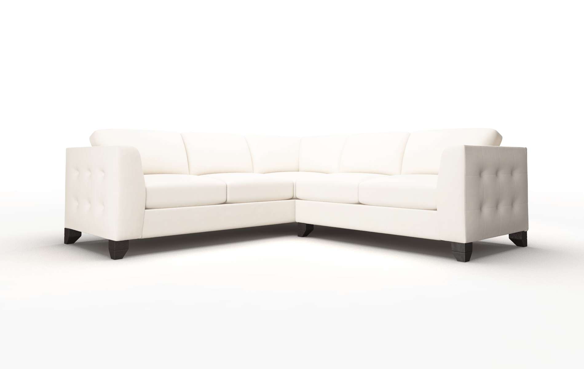 Paris Blanche milky Sectional Espresso Legs  1