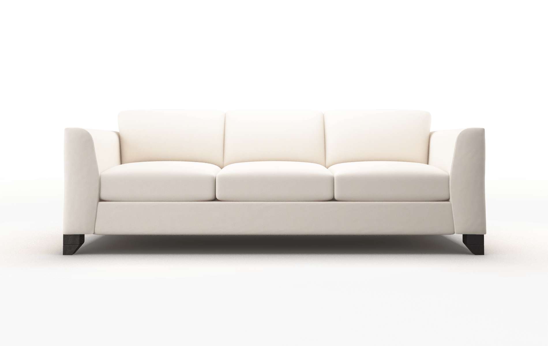 Paris Blanche Milky Sofa espresso legs 1
