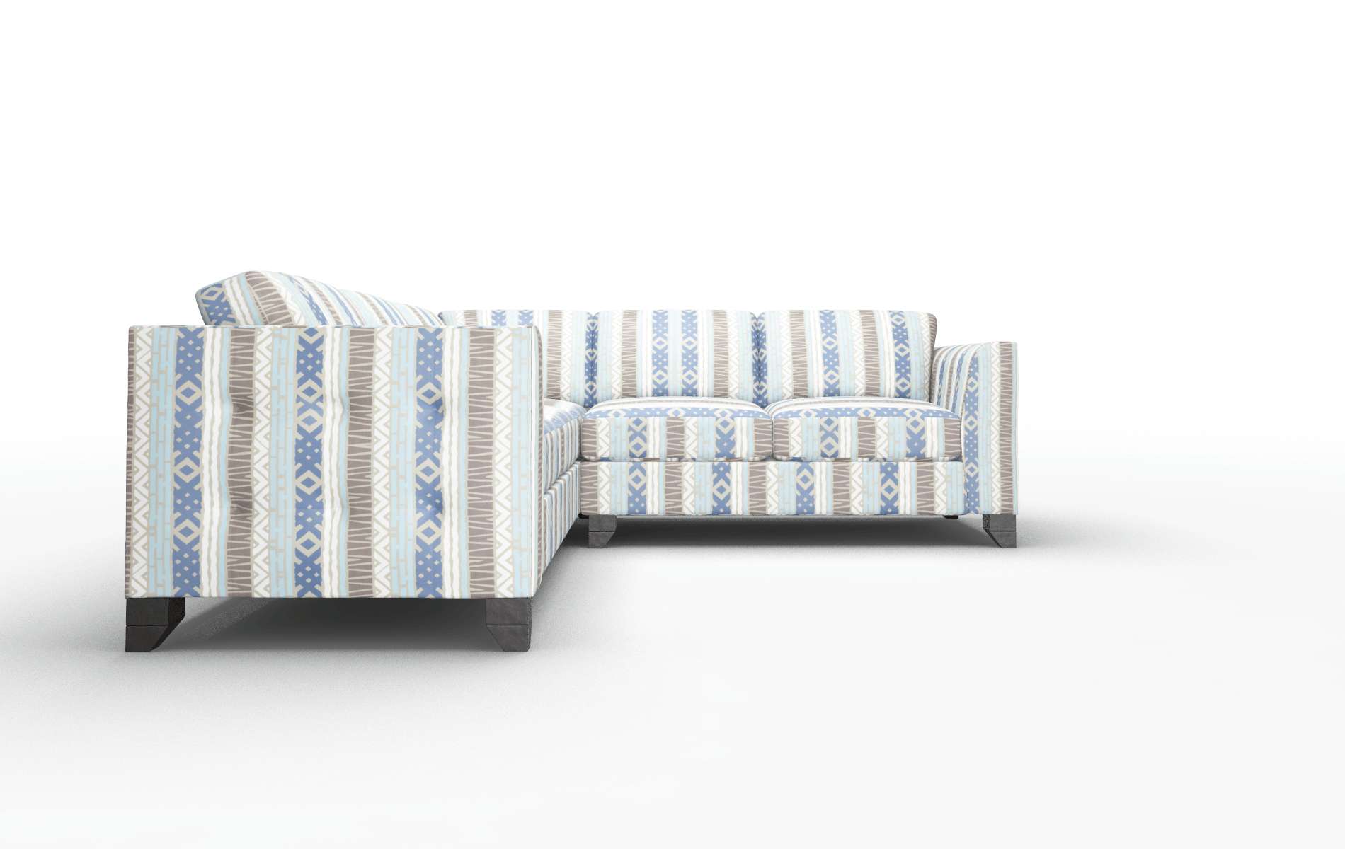 Paris Bodhi Indigo Sectional espresso legs 2