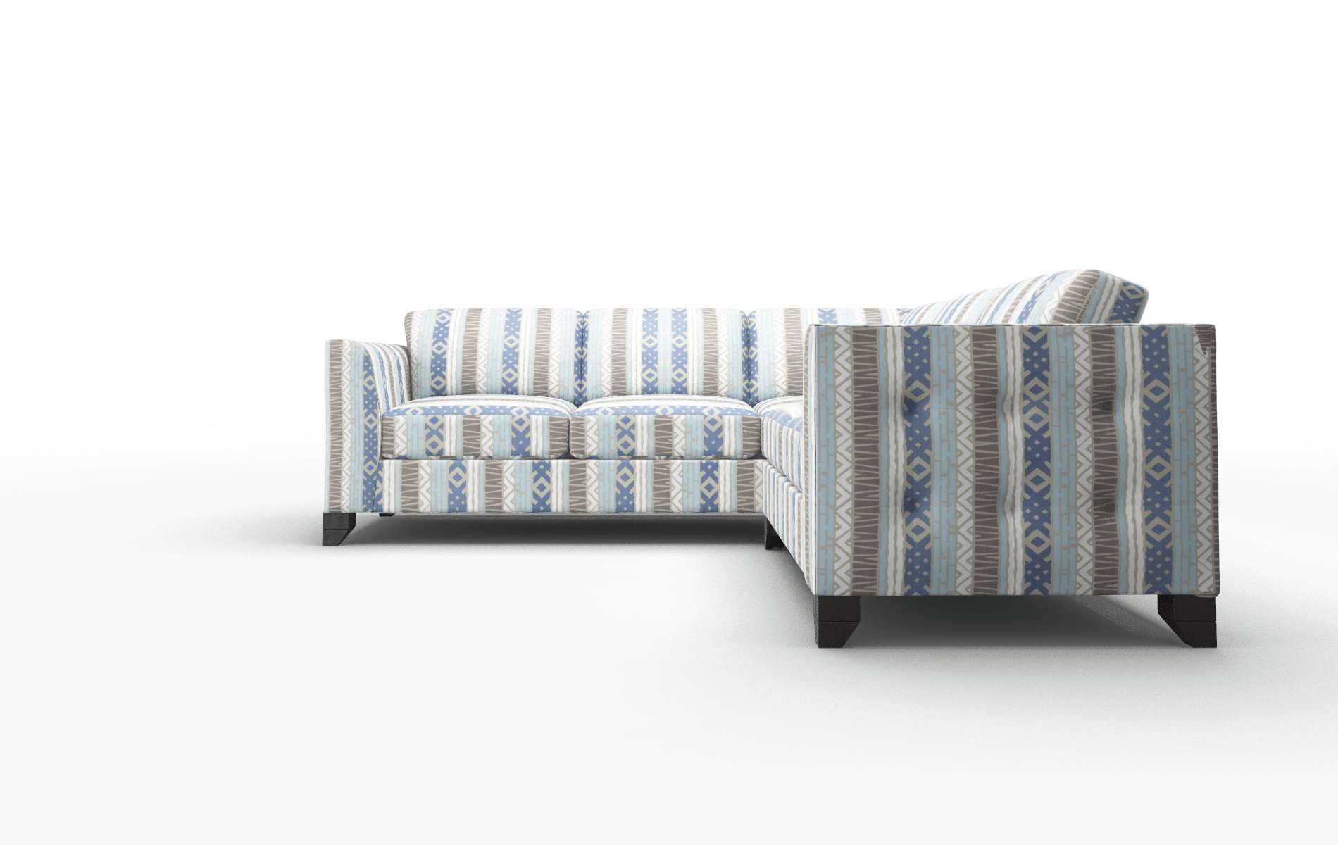 Paris Bodhi Indigo Sectional espresso legs 5