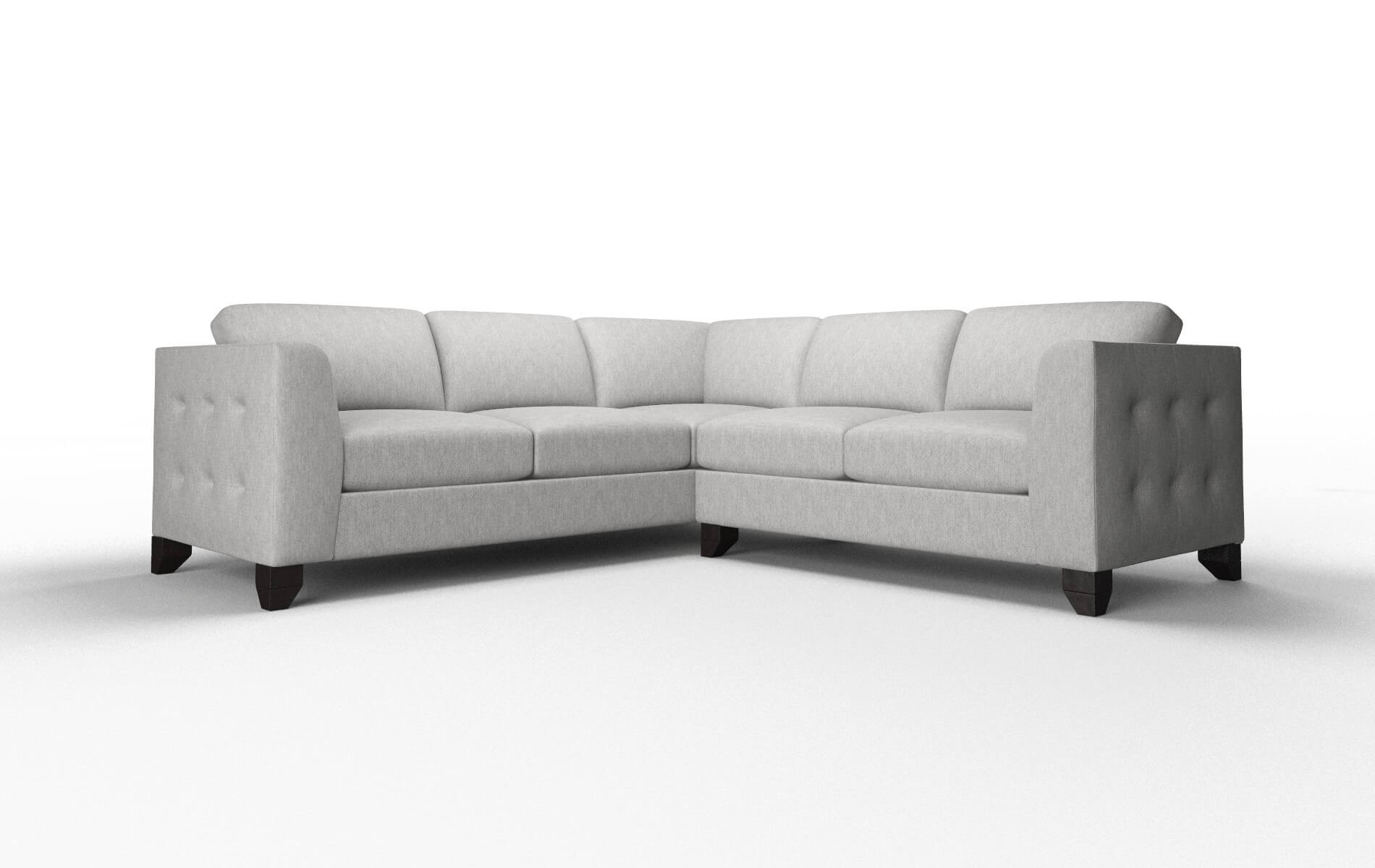 Paris Bungalow Graphite Sectional espresso legs 1