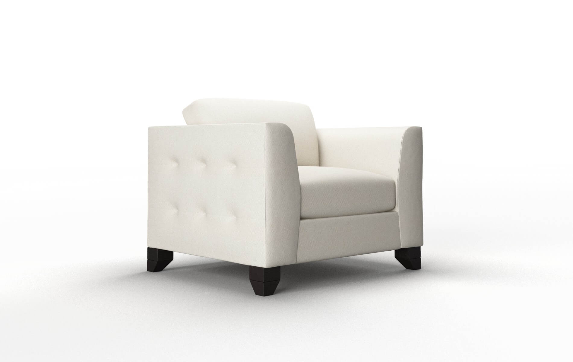 Paris Bungalow Ivory Chair espresso legs 2
