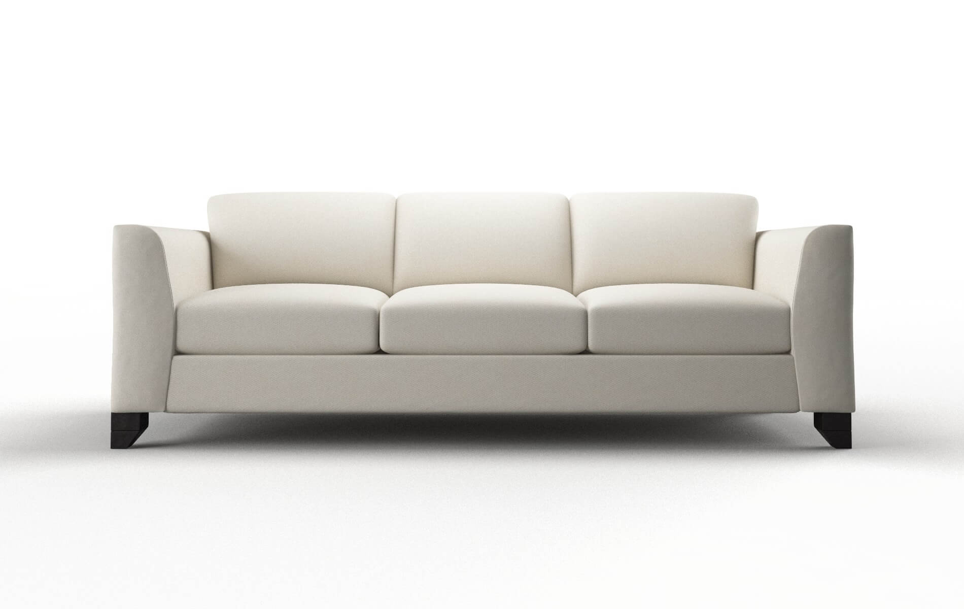 Paris Bungalow Ivory Sofa espresso legs 1