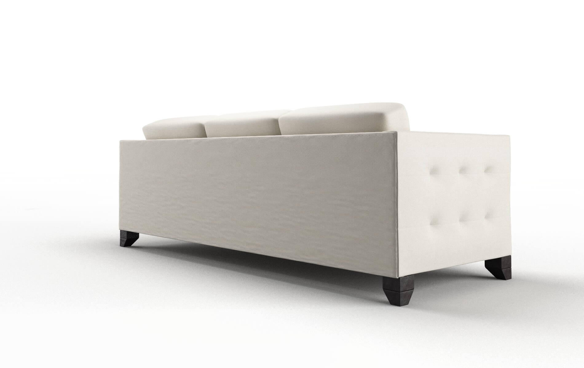 Paris Bungalow Ivory Sofa espresso legs 5