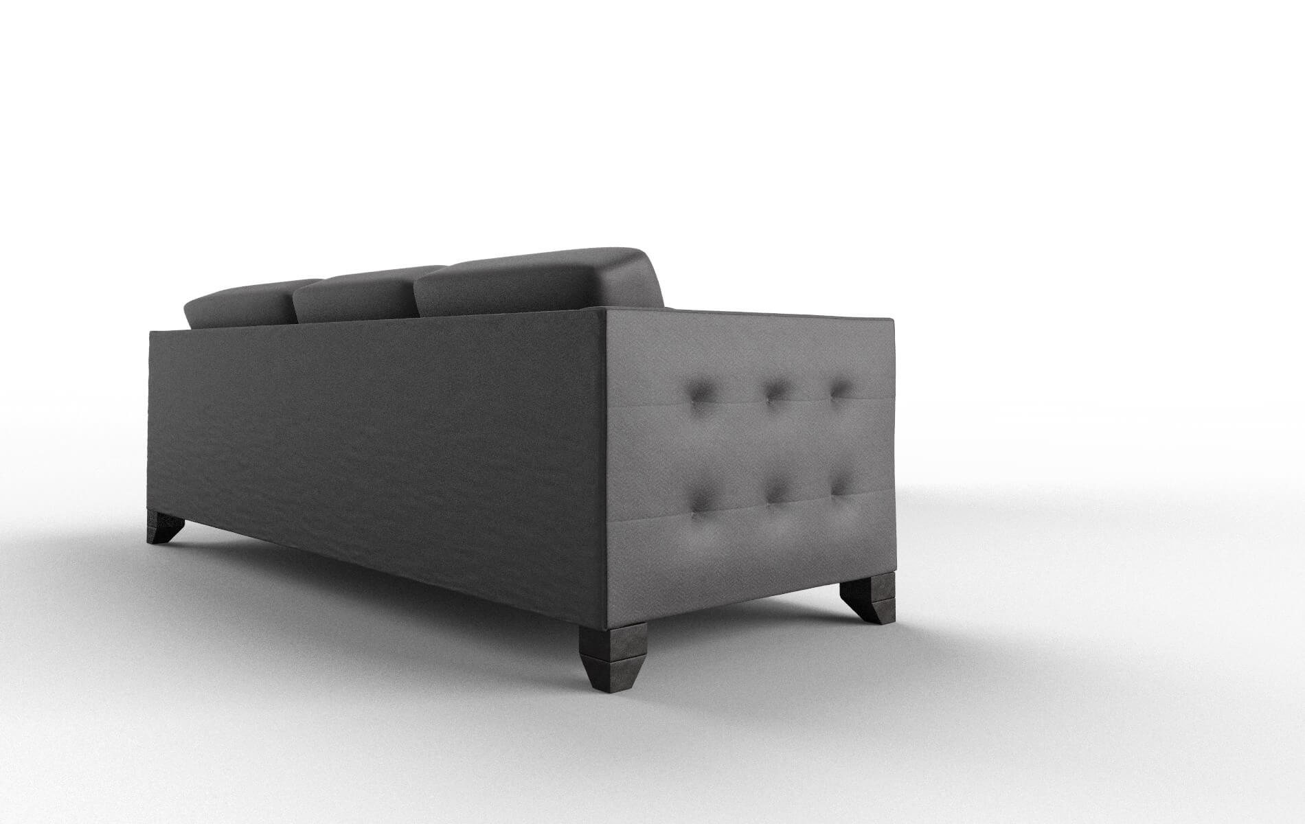 Paris Catalina Charcoal Sectional espresso legs 3