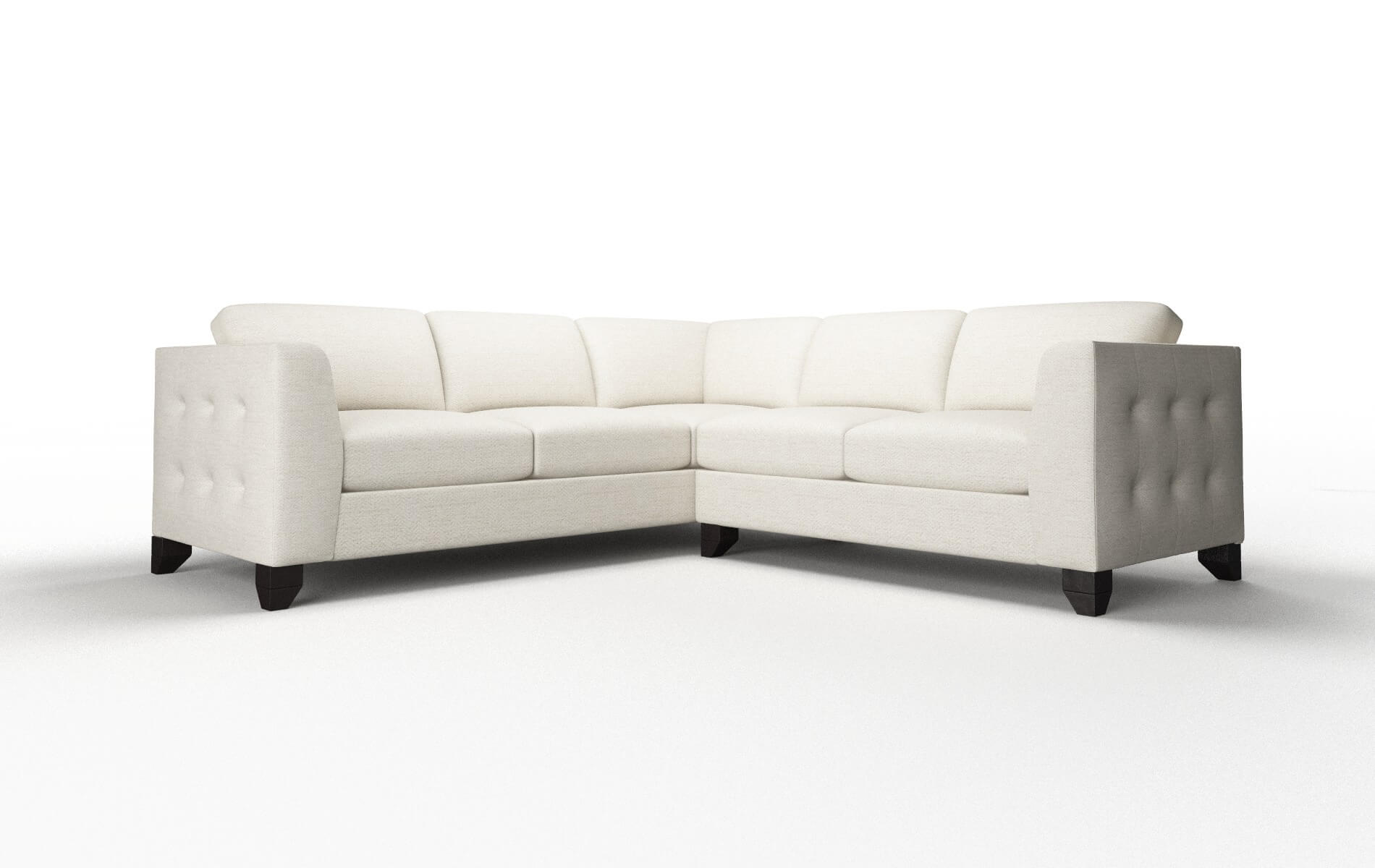 Paris Catalina Linen Sectional espresso legs 1