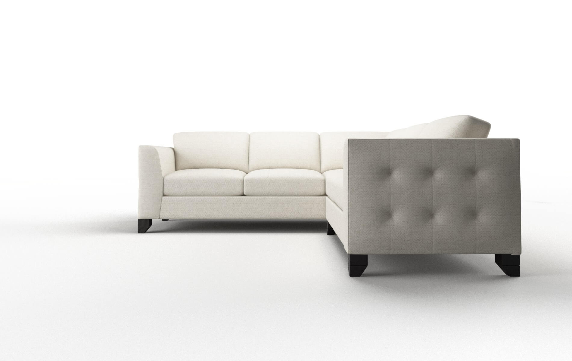 Paris Catalina Linen Sectional espresso legs 5