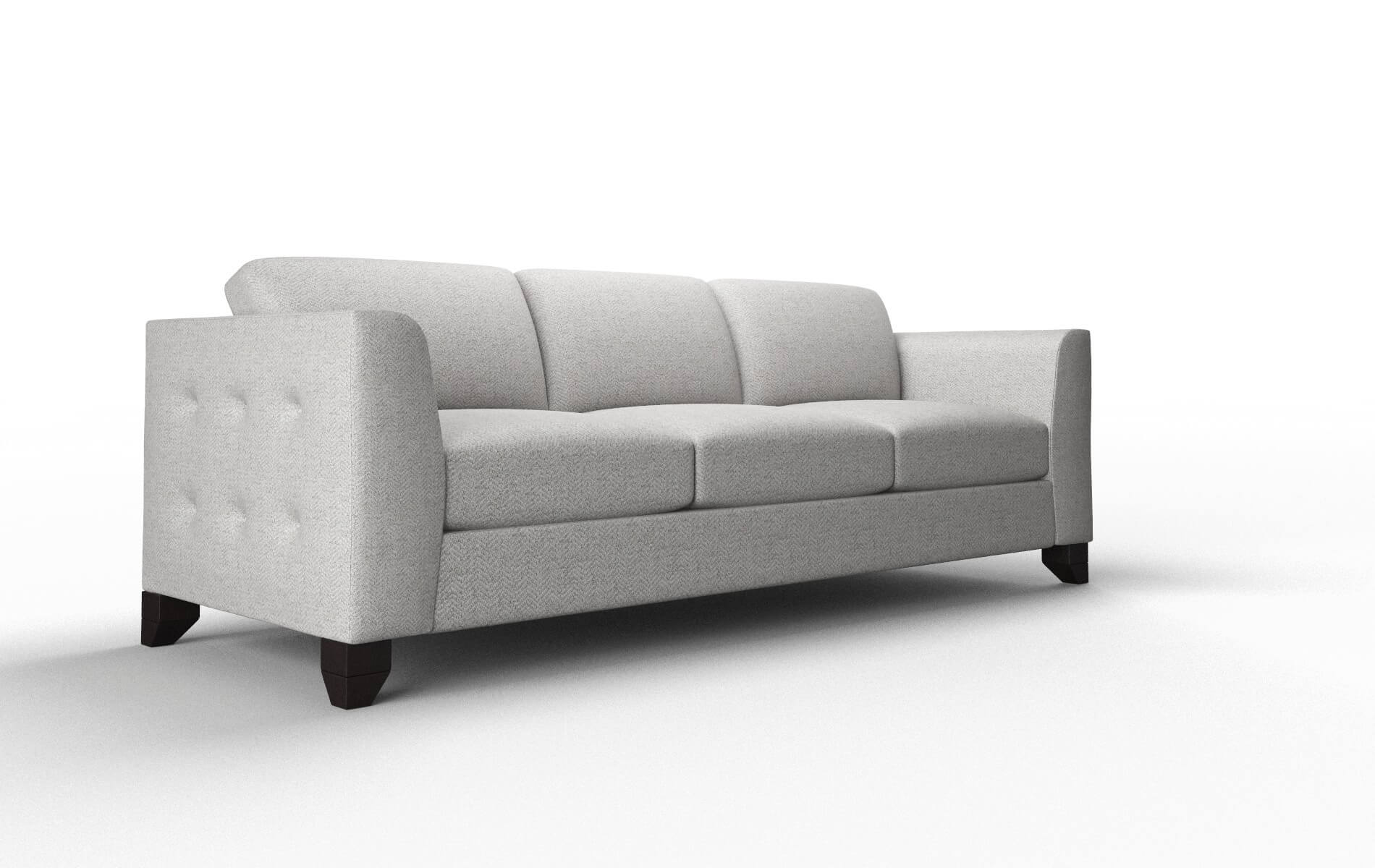 Paris Catalina Silver Sofa espresso legs 2