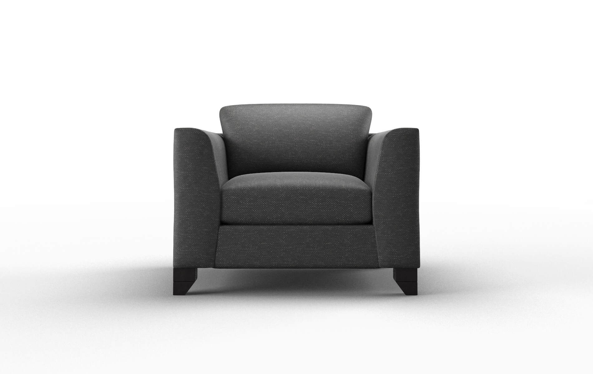 Paris Chance denim Chair Espresso Legs  1