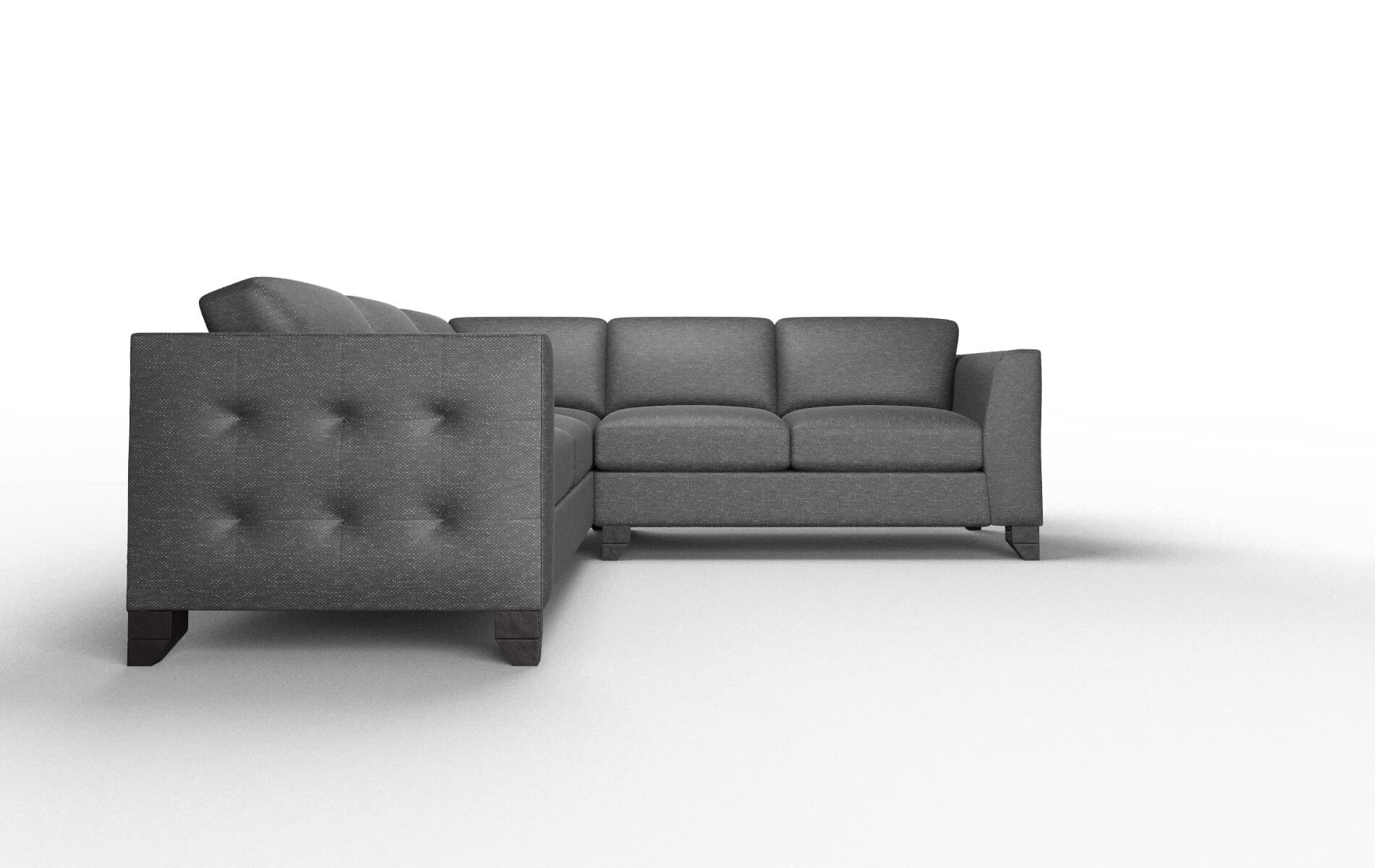 Paris Chance Denim Sectional espresso legs 2