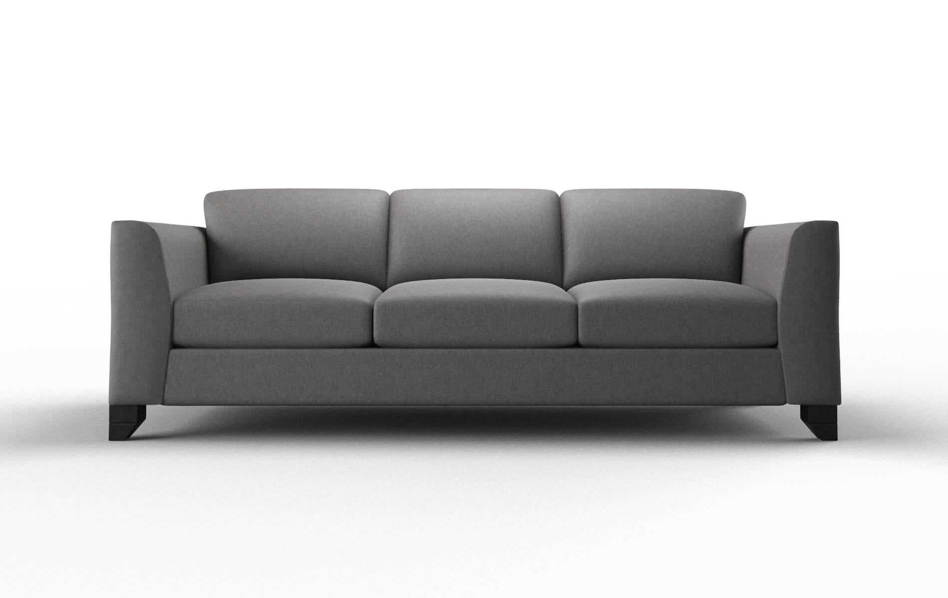 Paris Cosmo Charcoal Sofa espresso legs 1