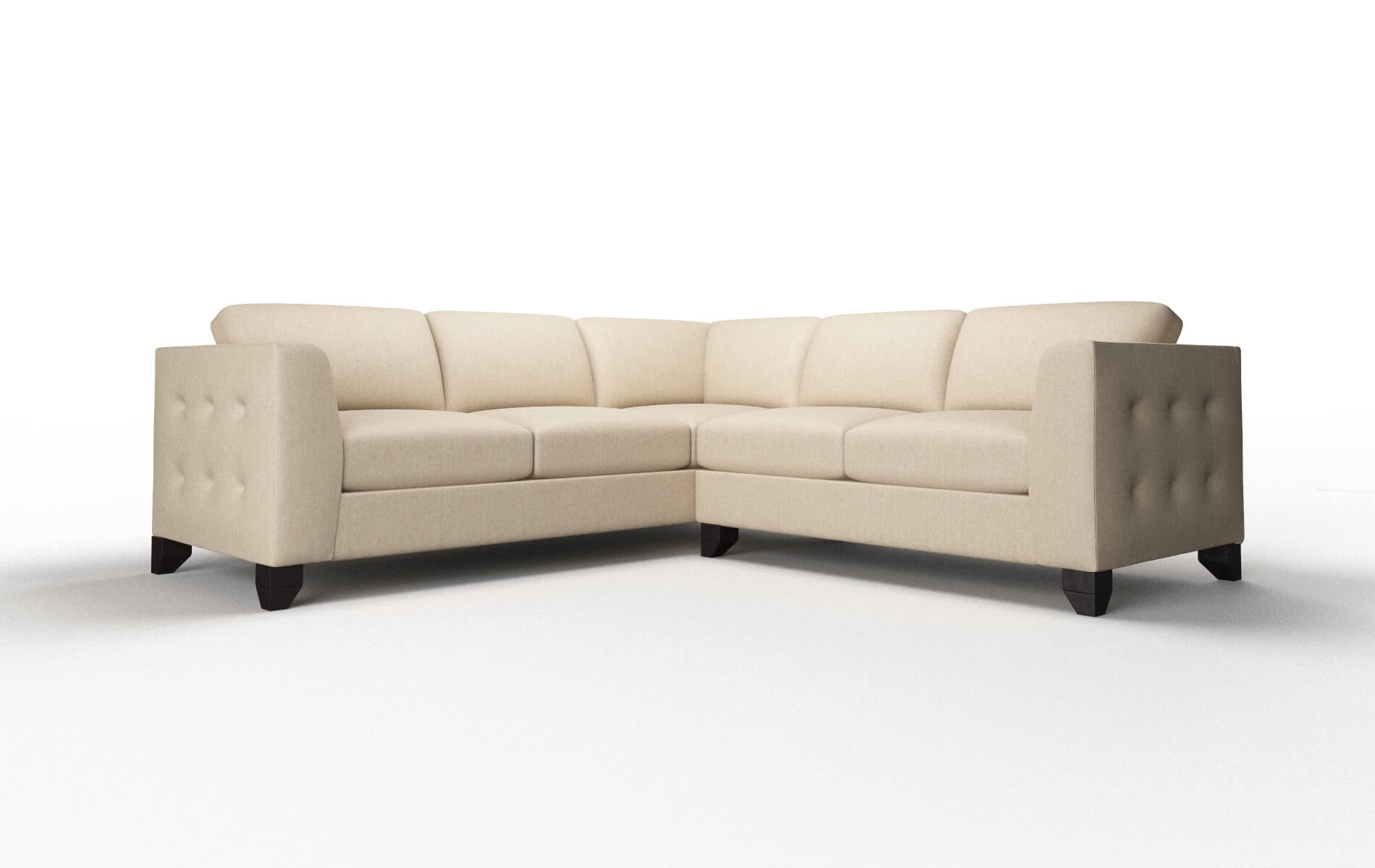 Paris Cosmo Fawn Sectional espresso legs 1