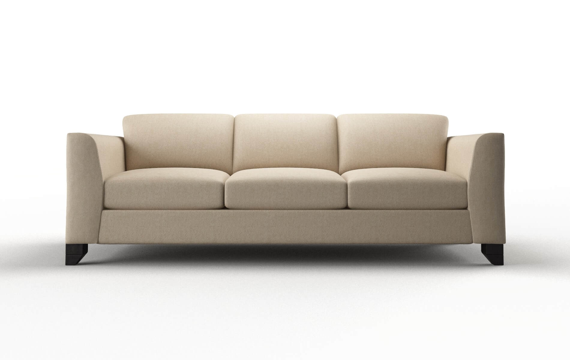 Paris Cosmo Fawn Sofa espresso legs 1