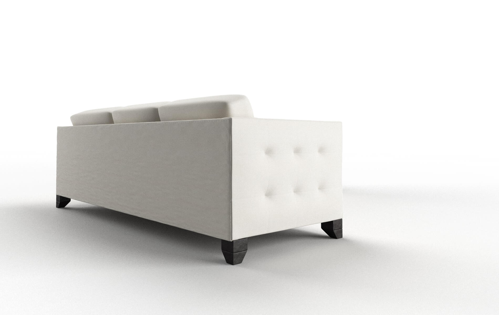 Paris Cosmo Ivory Sectional espresso legs 3