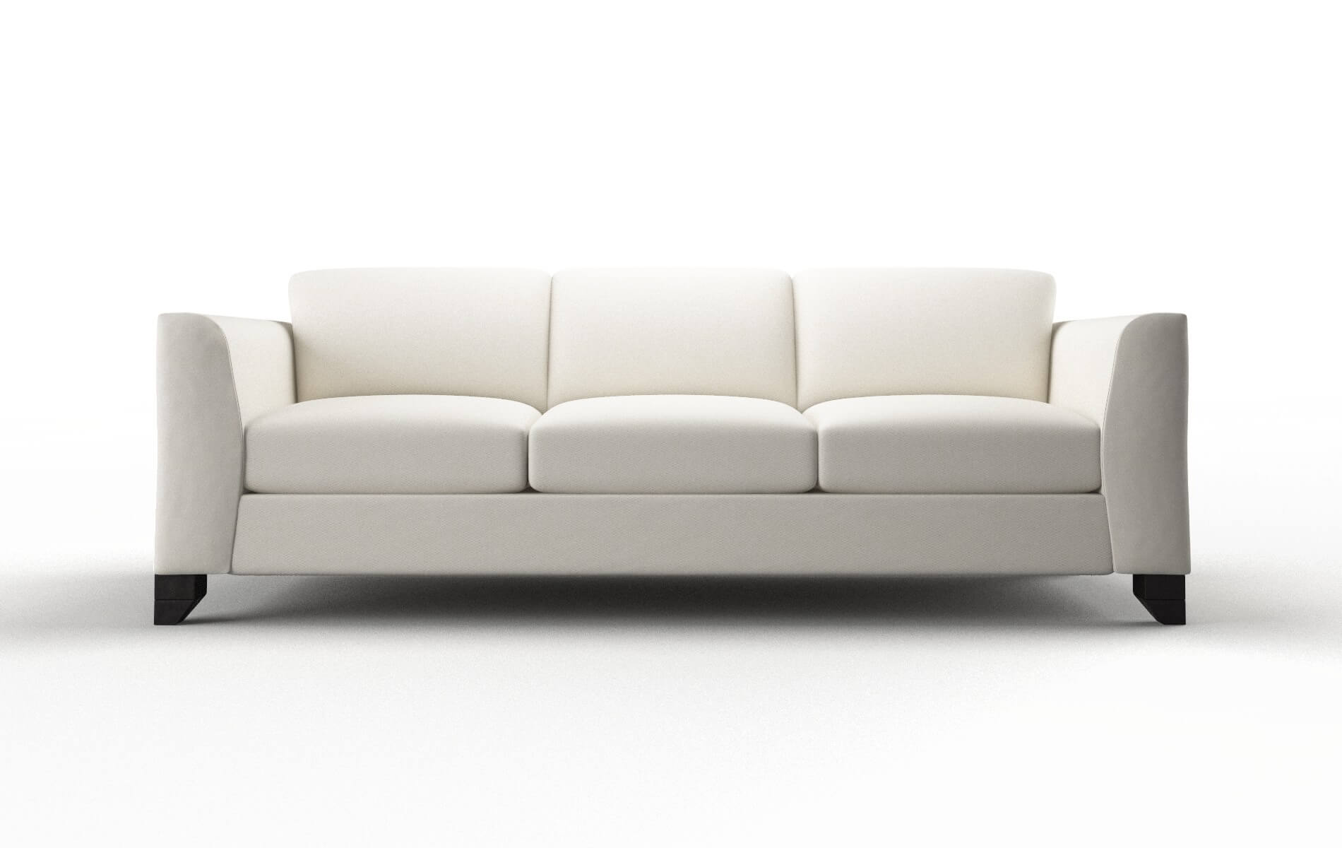 Paris Cosmo Ivory Sofa espresso legs 1
