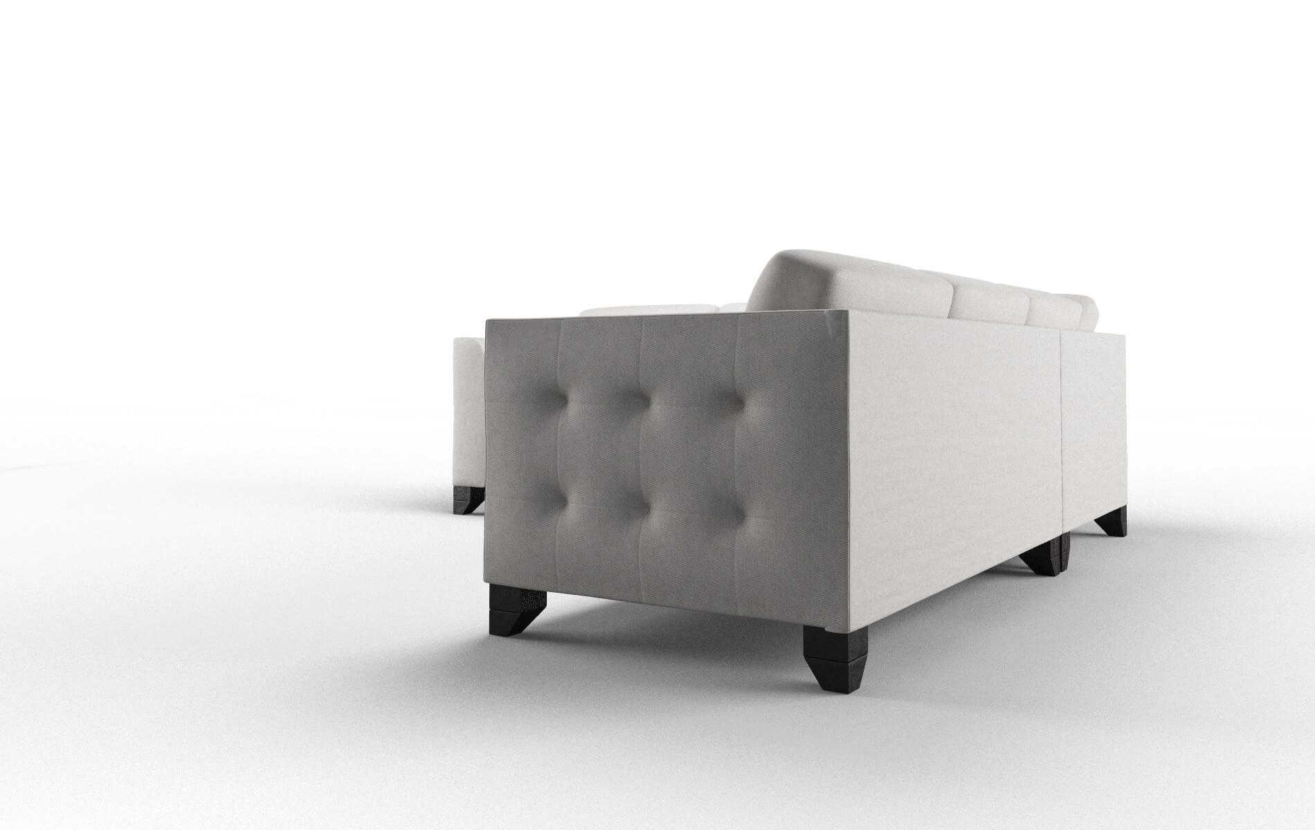 Paris Cosmo Silver Sectional espresso legs 4