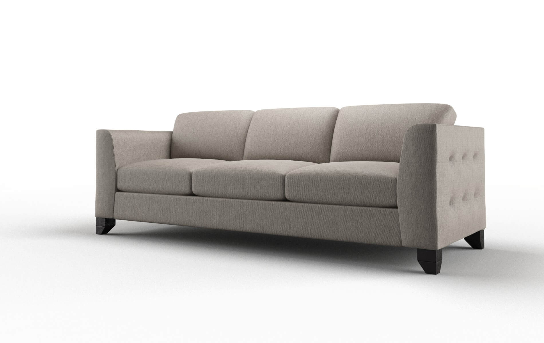 Paris Cosmo Taupe Sofa espresso legs 4