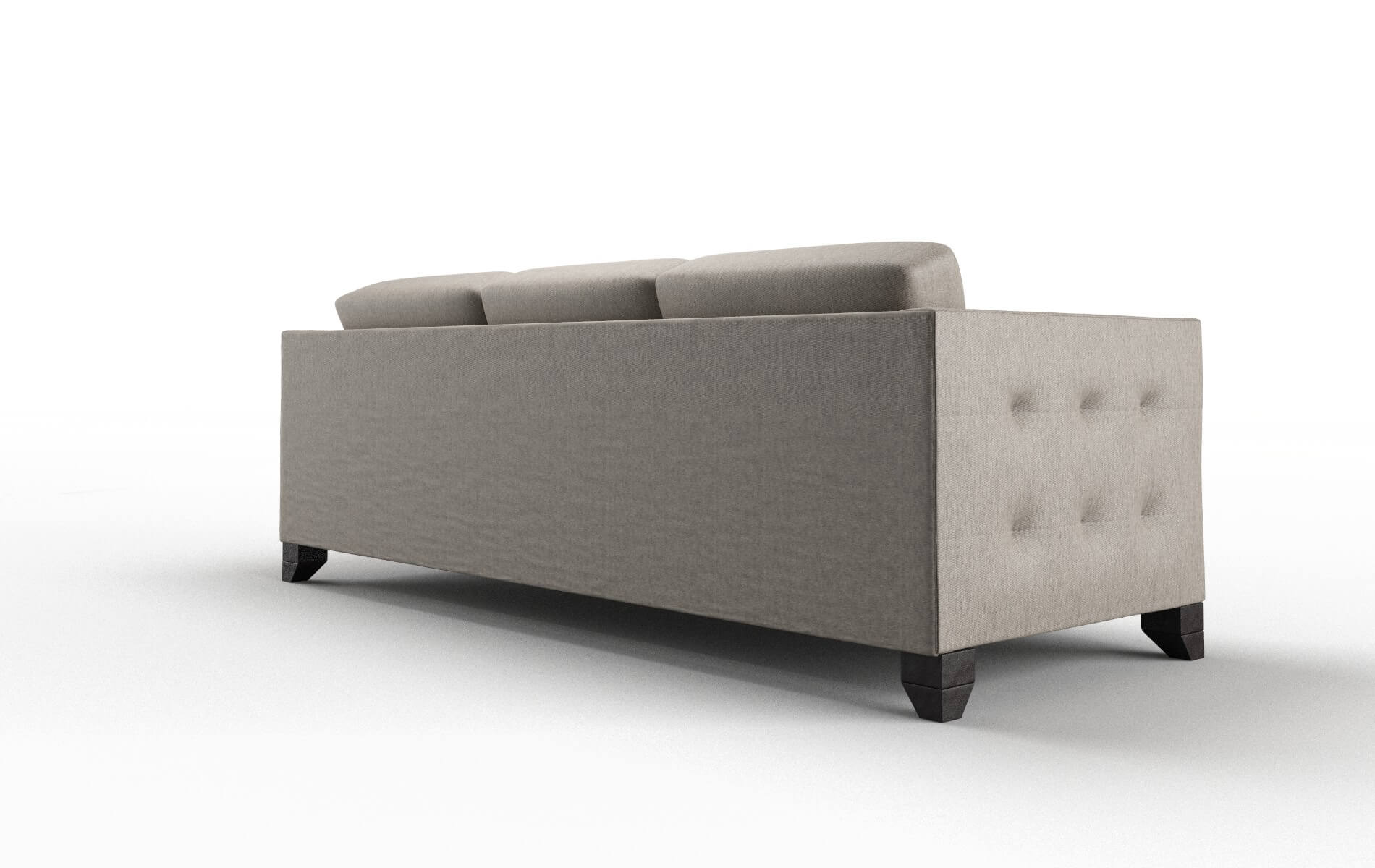 Paris Cosmo Taupe Sofa espresso legs 5