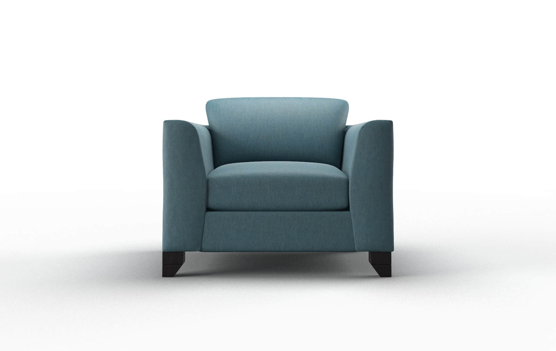 Paris Cosmo Teal Chair espresso legs 1